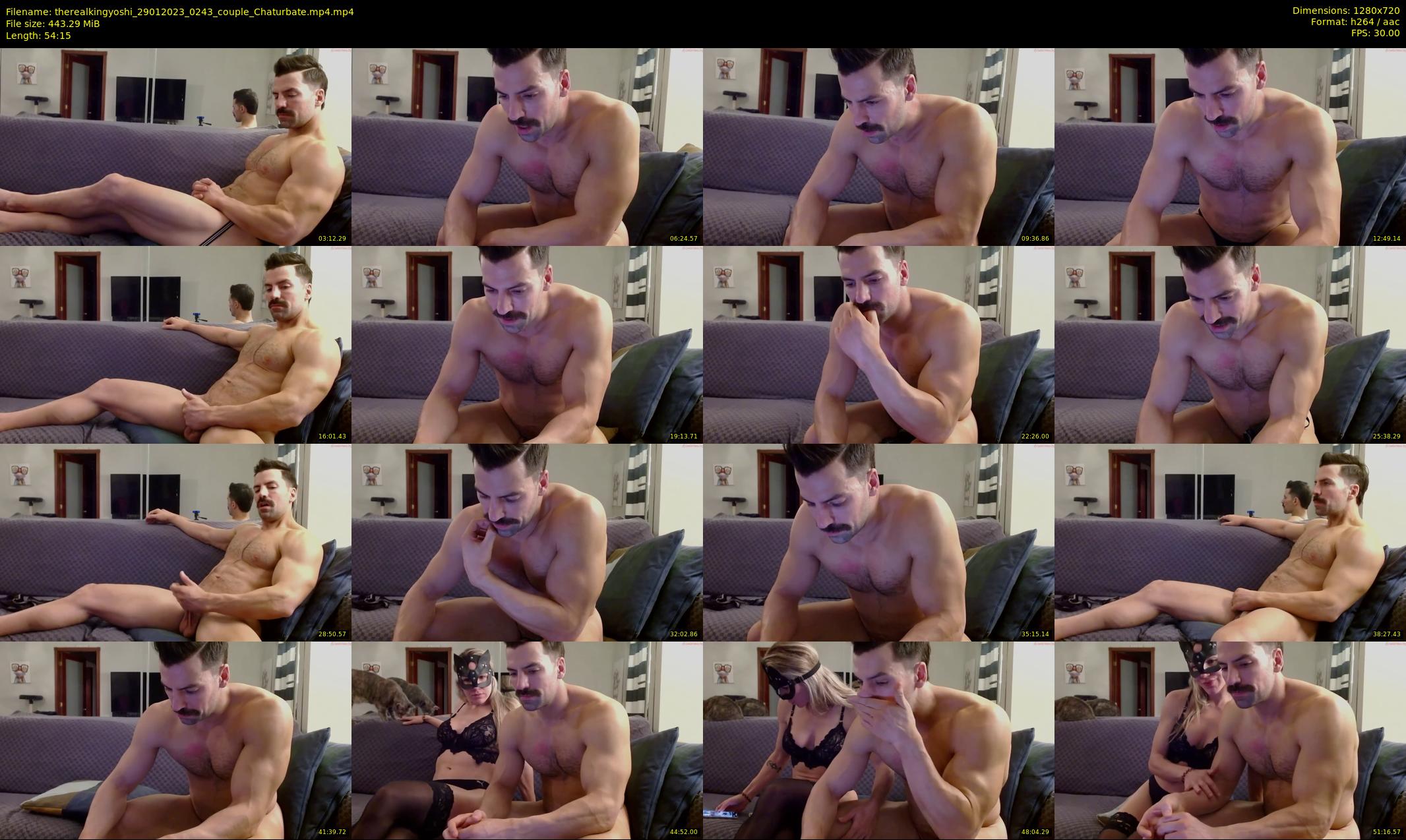 therealkingyoshi — 55 minute Chaturbate male cam show recording, 720p, Jan 29, 2023