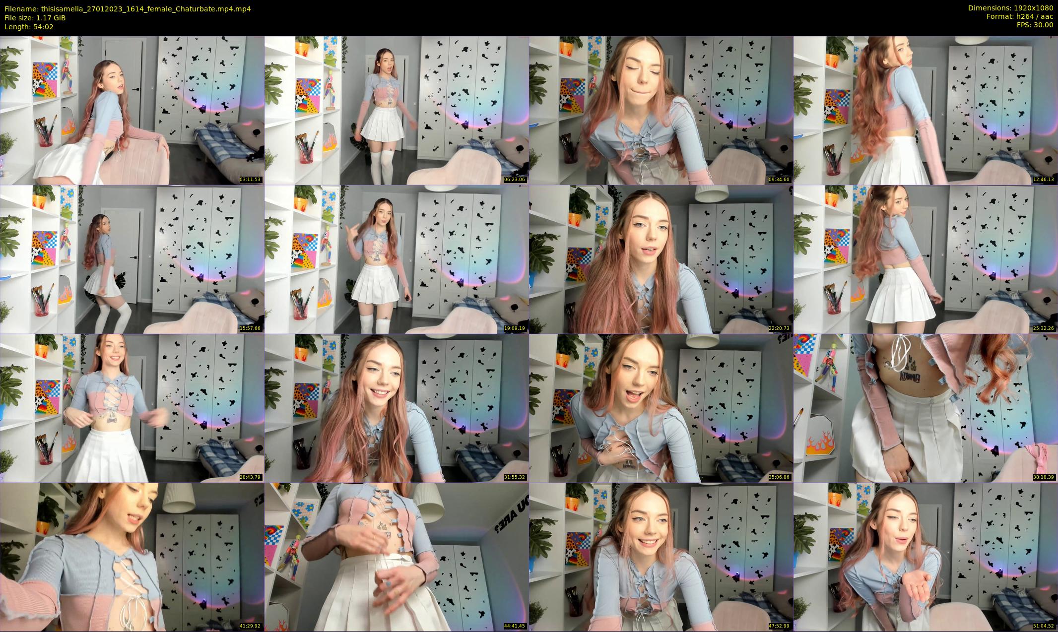 thisisamelia — 55 minute Chaturbate female cam show recording, 1080p, Jan 27, 2023