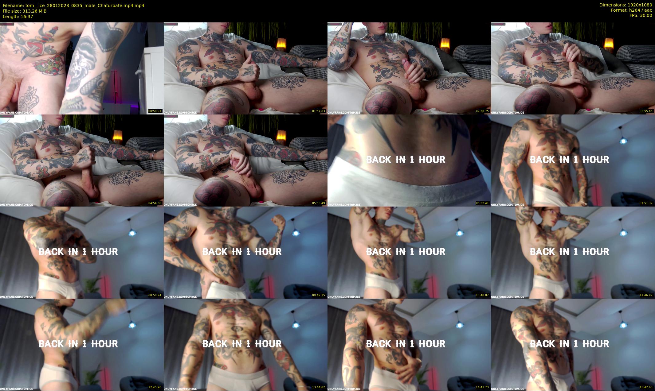 tom__ice — 17 minute Chaturbate male cam show recording, 1080p, Jan 28, 2023