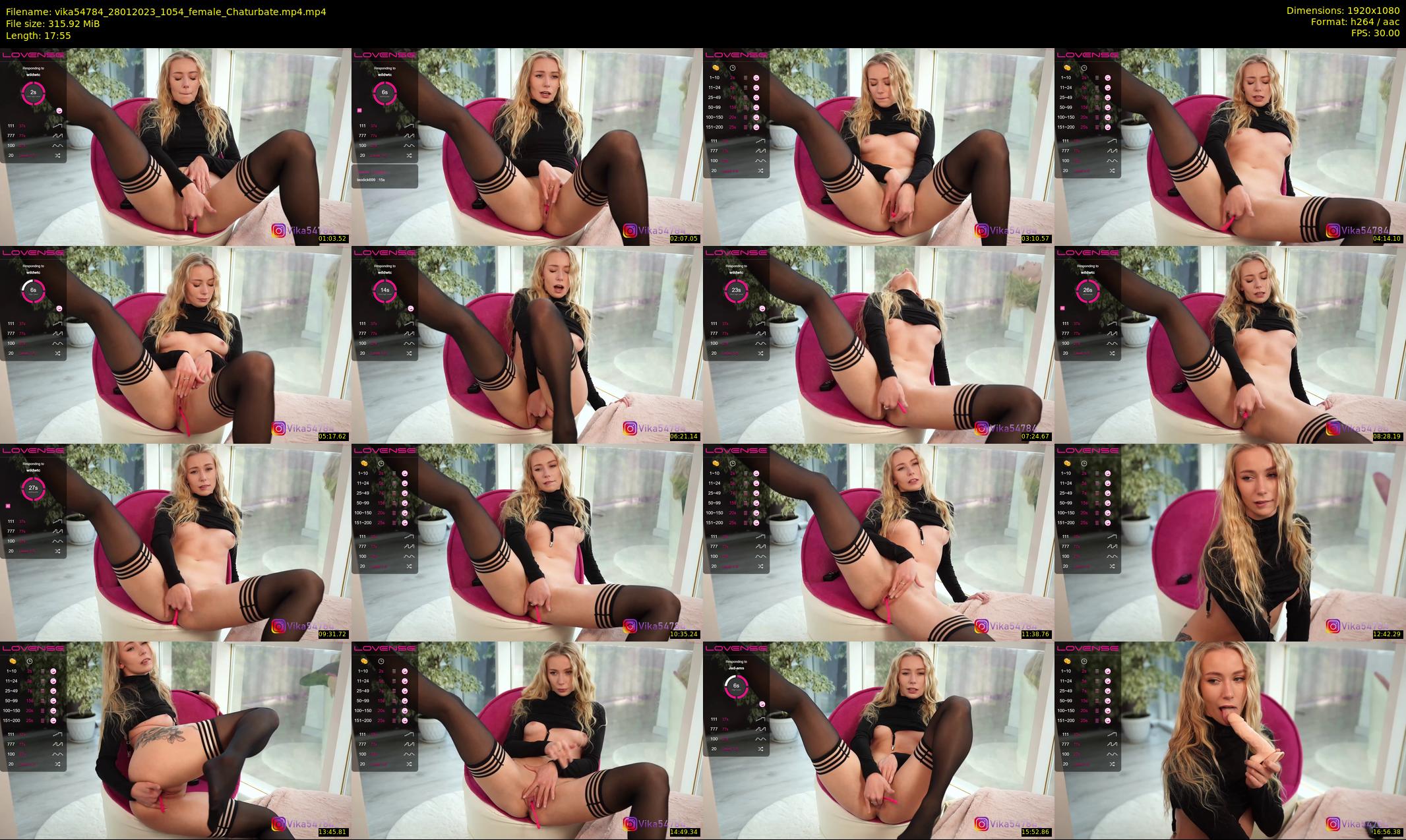 vika54784 — 18 minute Chaturbate female cam show recording, 1080p, Jan 28, 2023