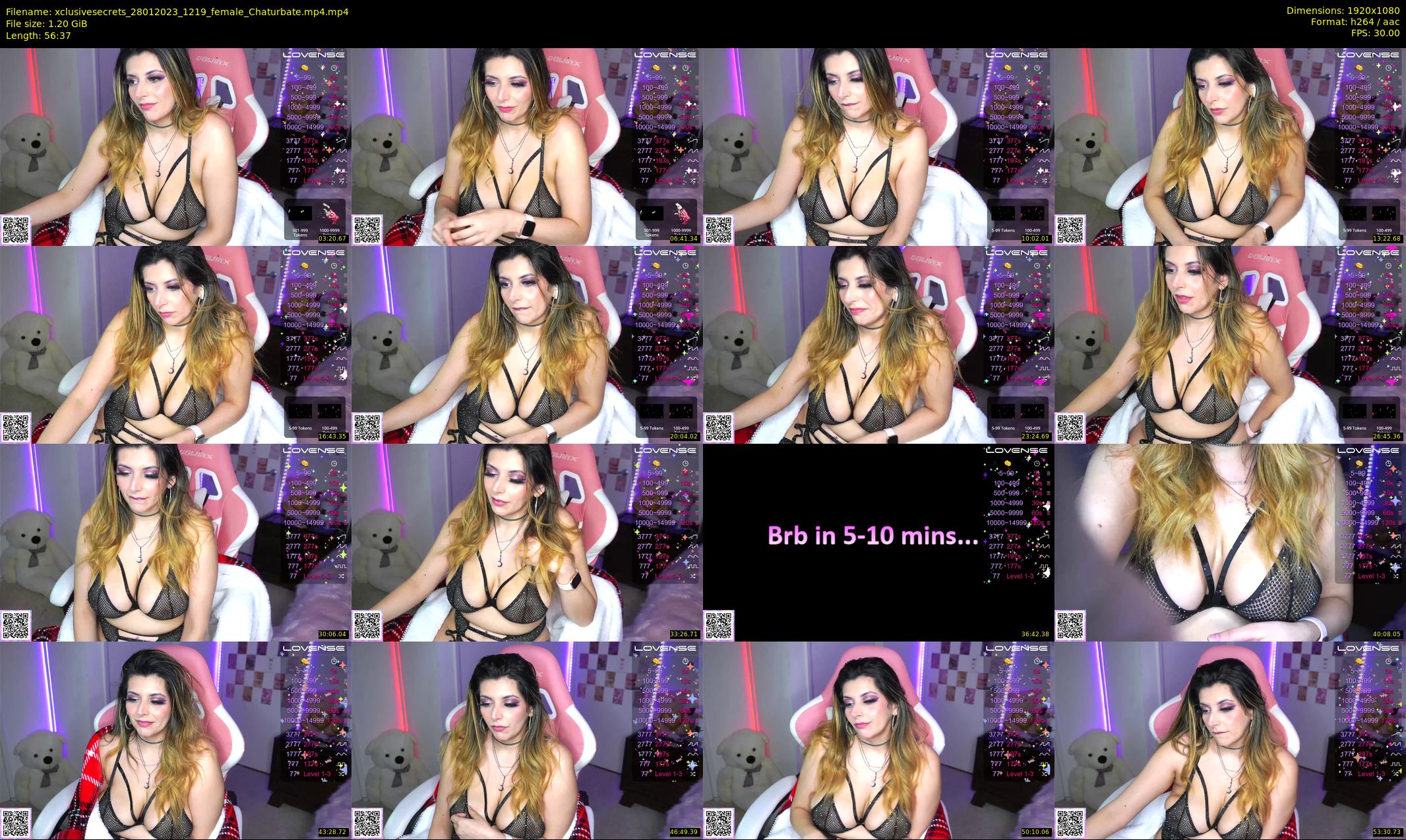 xclusivesecrets — 57 minute Chaturbate female cam show recording, 1080p, Jan 28, 2023
