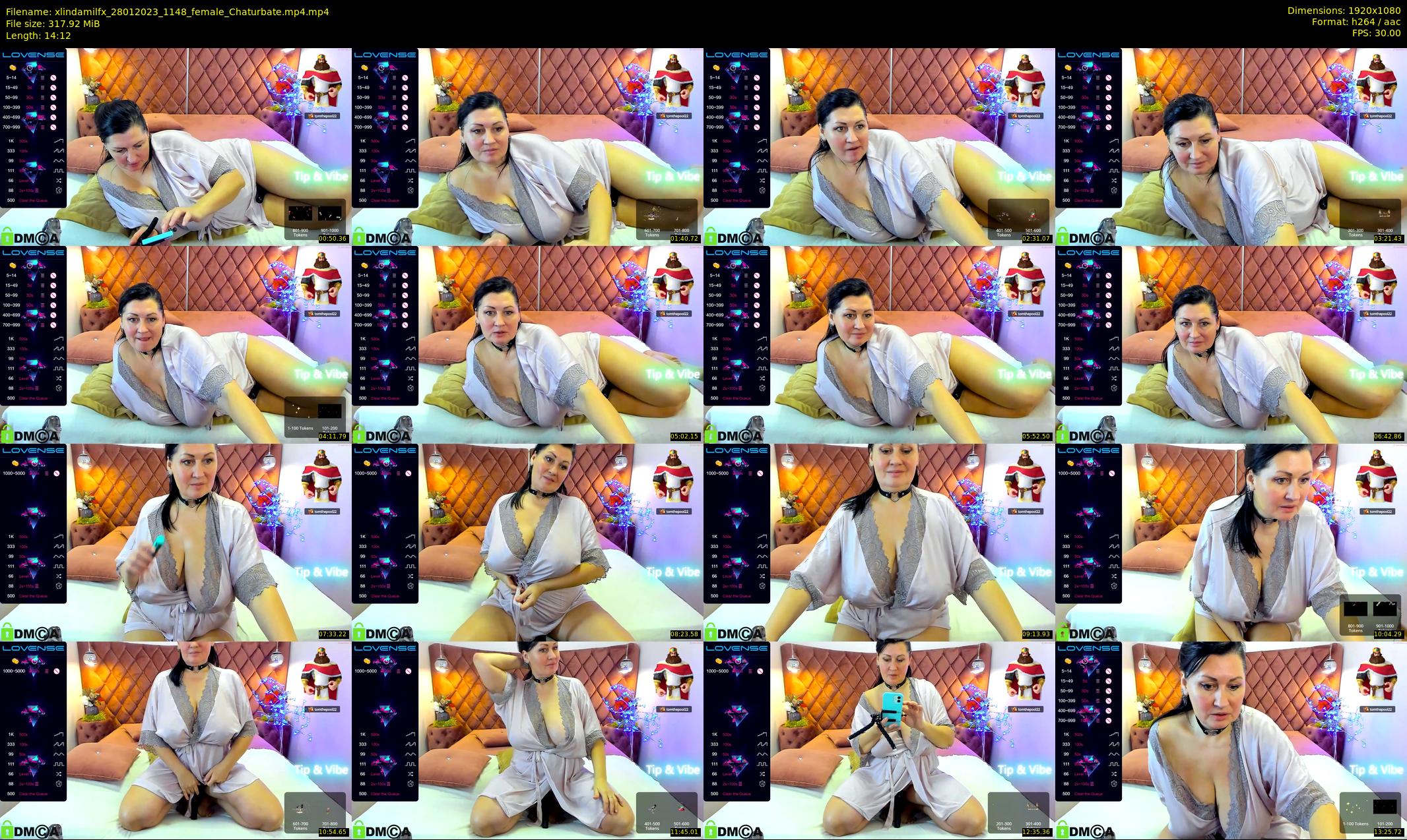 xlindamilfx — 15 minute Chaturbate female cam show recording, 1080p, Jan 28, 2023