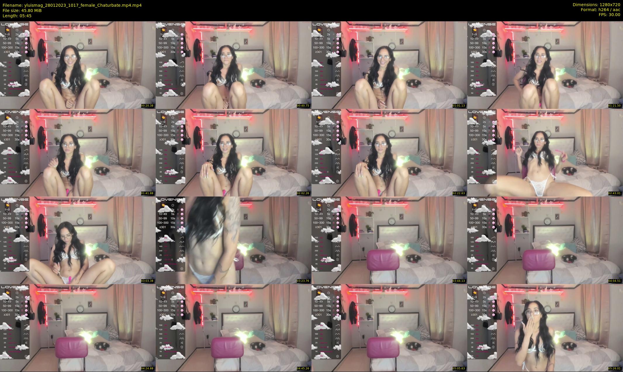 yluismag — 6 minute Chaturbate female cam show recording, 720p, Jan 28, 2023