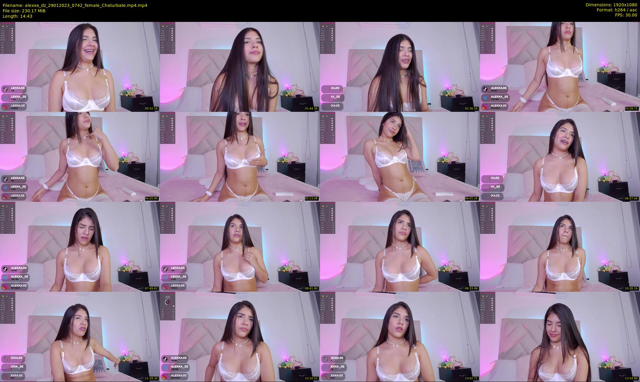 alexxa_dz — 15 minute Chaturbate female cam show recording, 1080p, Jan 29, 2023