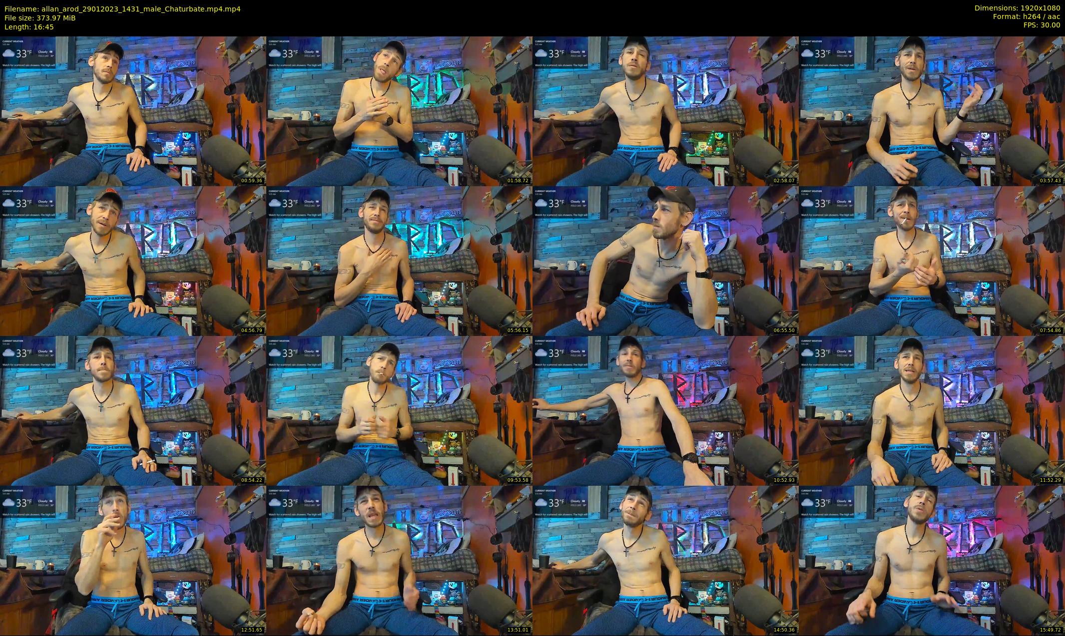 allan_arod — 17 minute Chaturbate male cam show recording, 1080p, Jan 29, 2023
