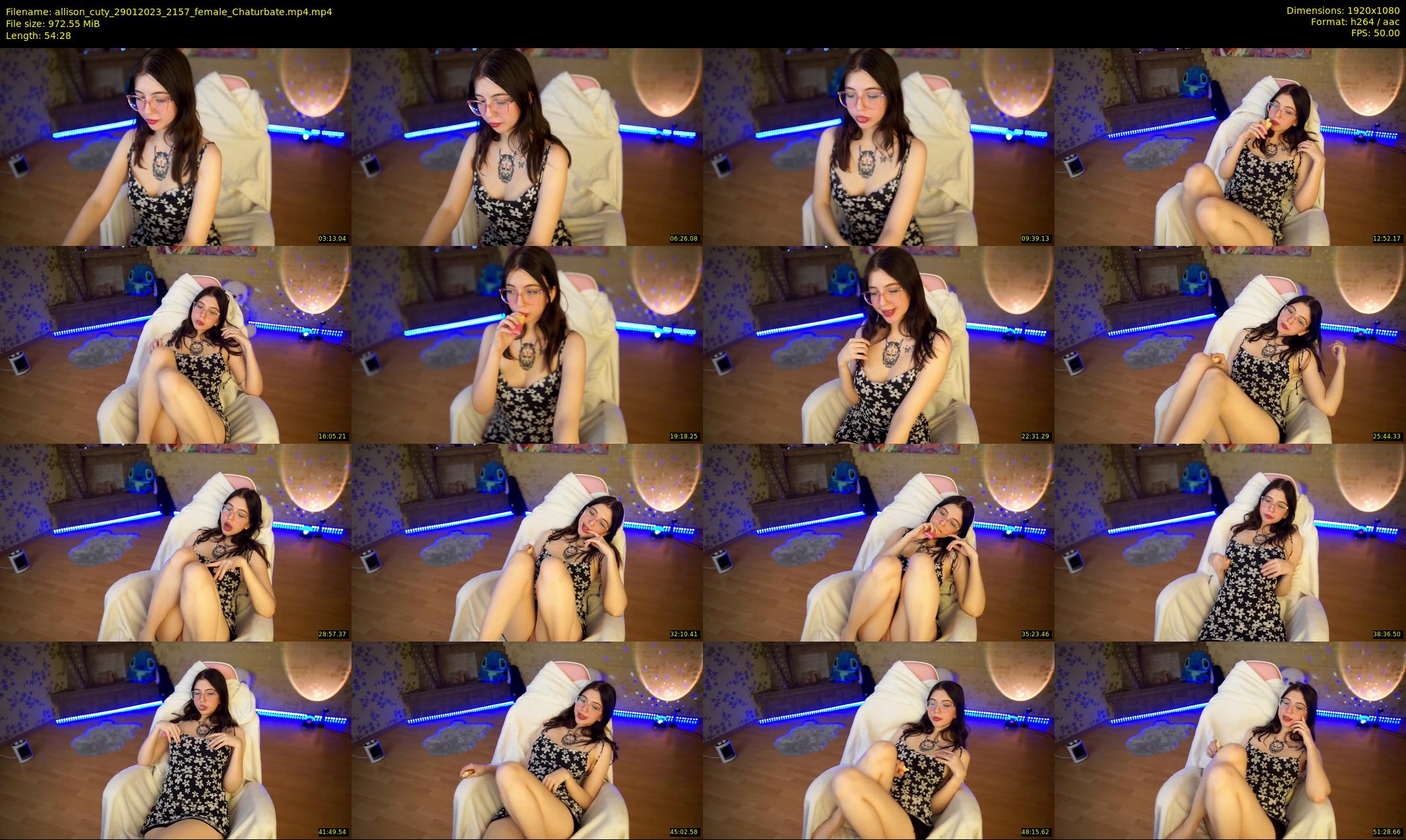 allison_cuty — 55 minute Chaturbate female cam show recording, 1080p, Jan 29, 2023
