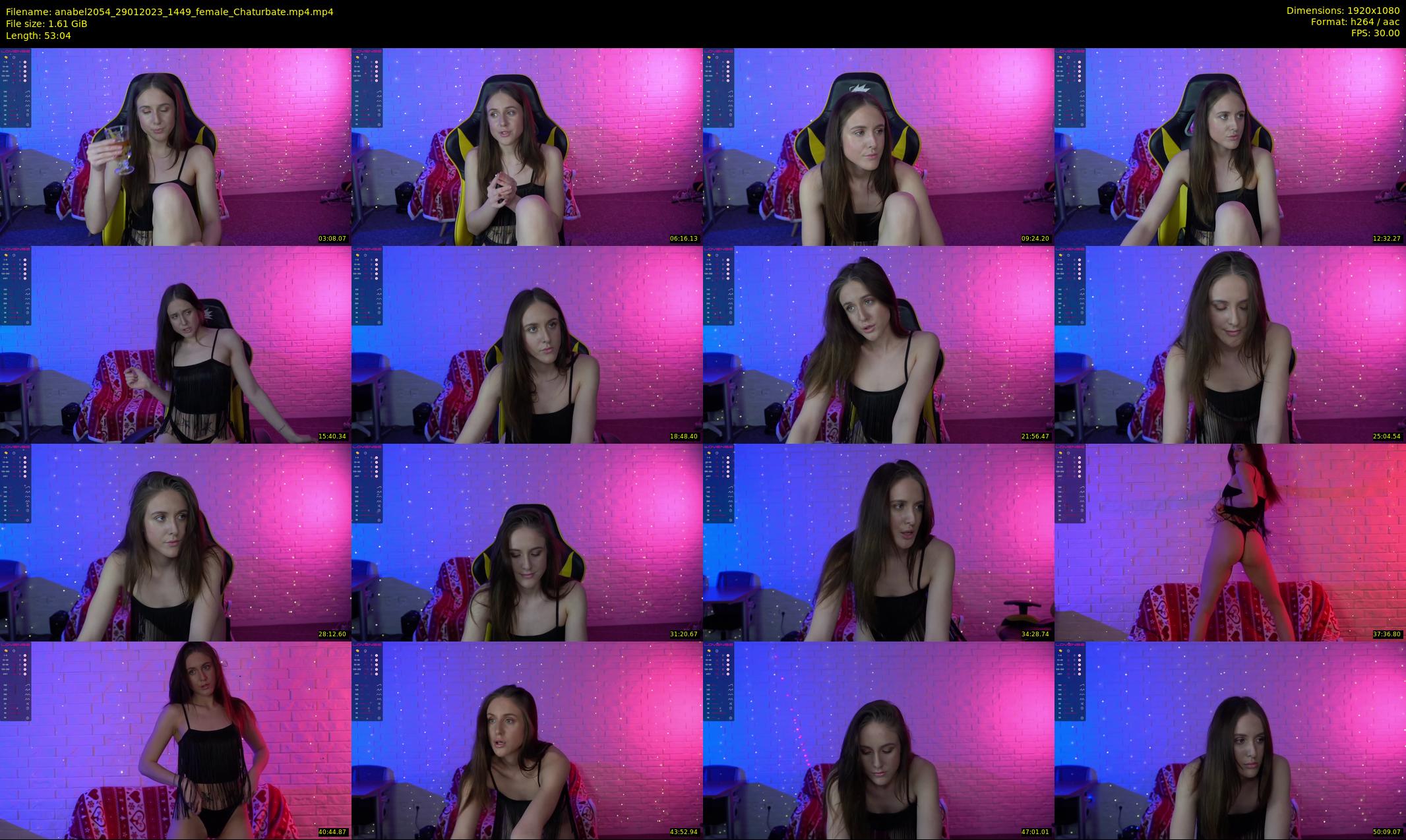 anabel2054 — 54 minute Chaturbate female cam show recording, 1080p, Jan 29, 2023
