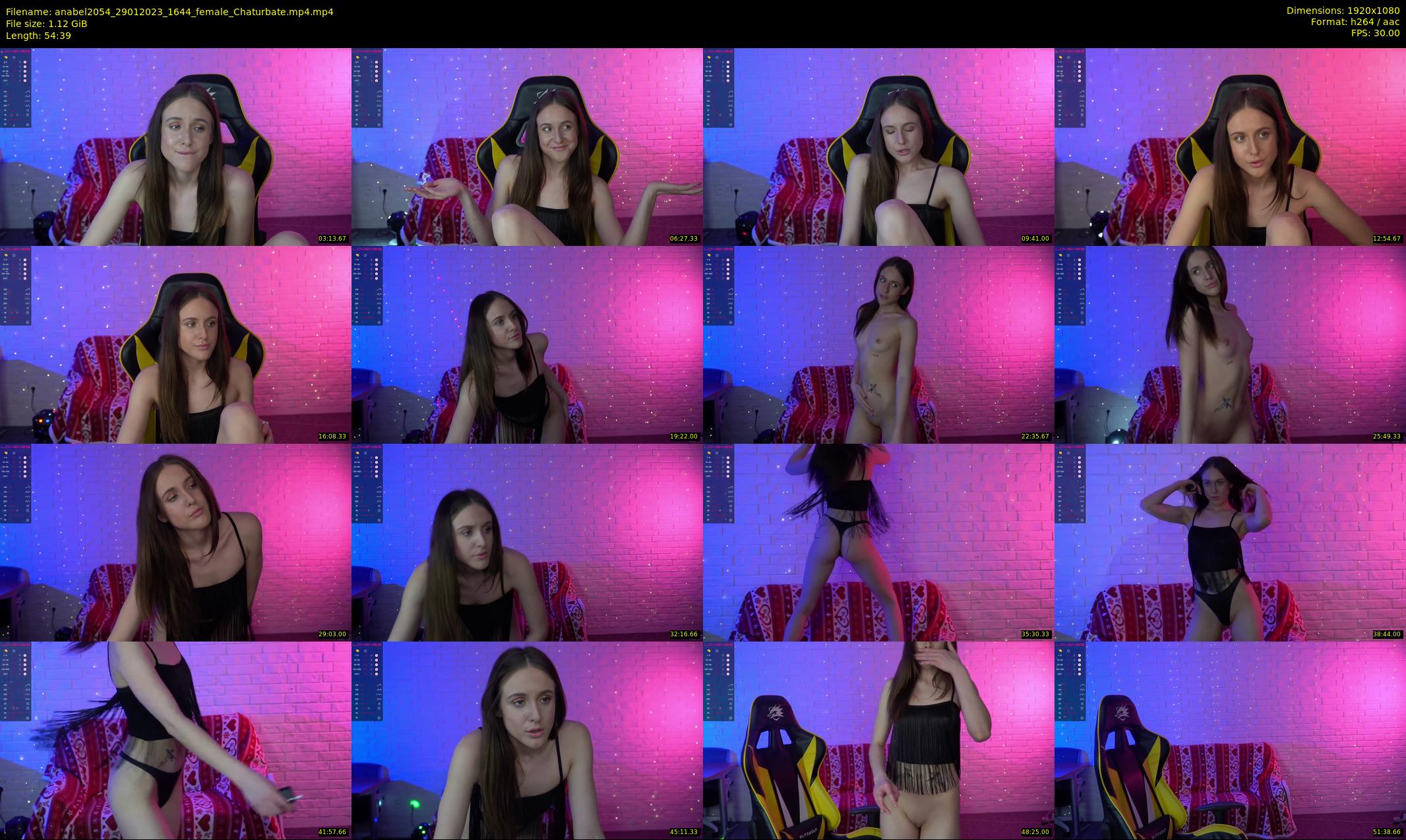 anabel2054 — 55 minute Chaturbate female cam show recording, 1080p, Jan 29, 2023