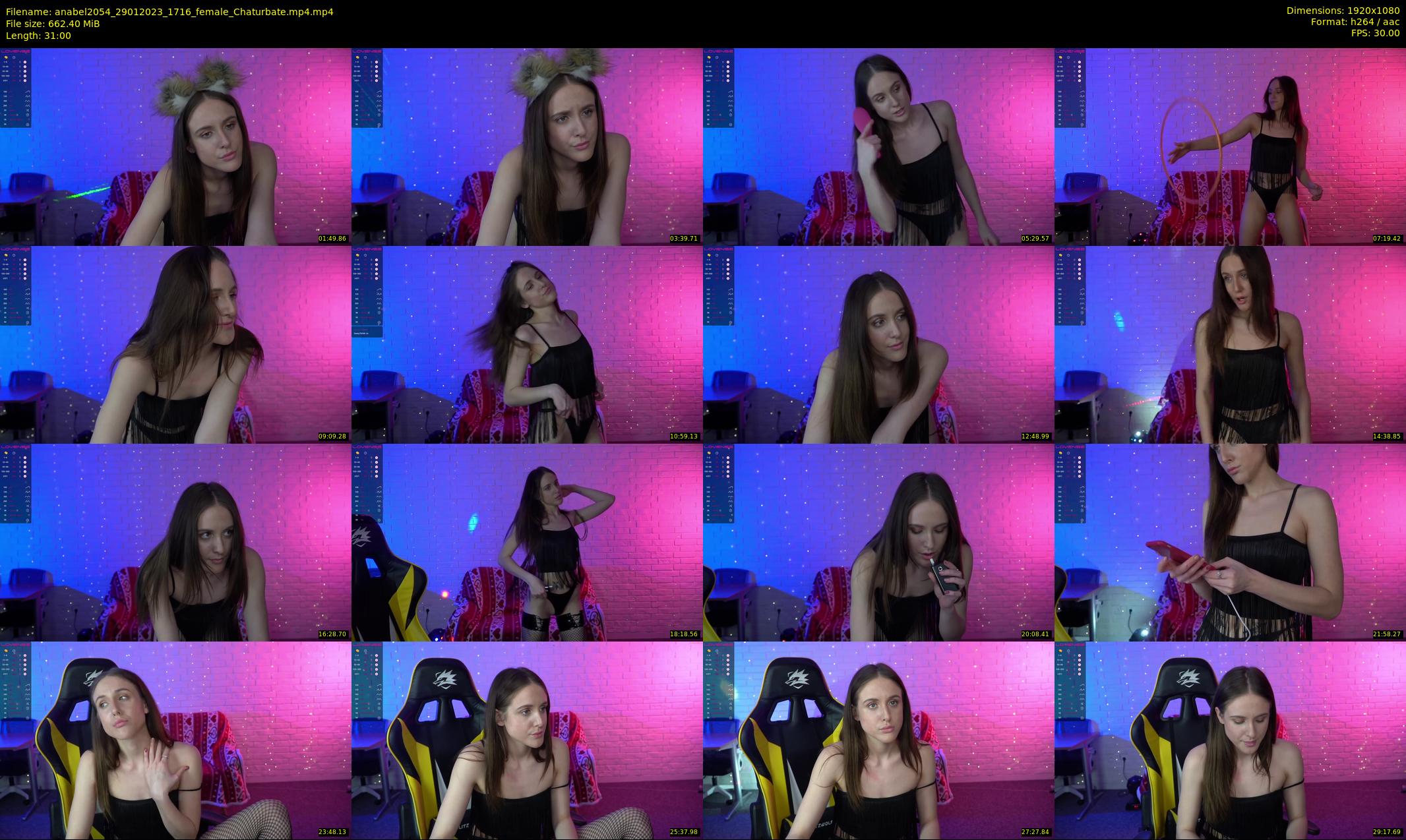 anabel2054 — 31 minute Chaturbate female cam show recording, 1080p, Jan 29, 2023