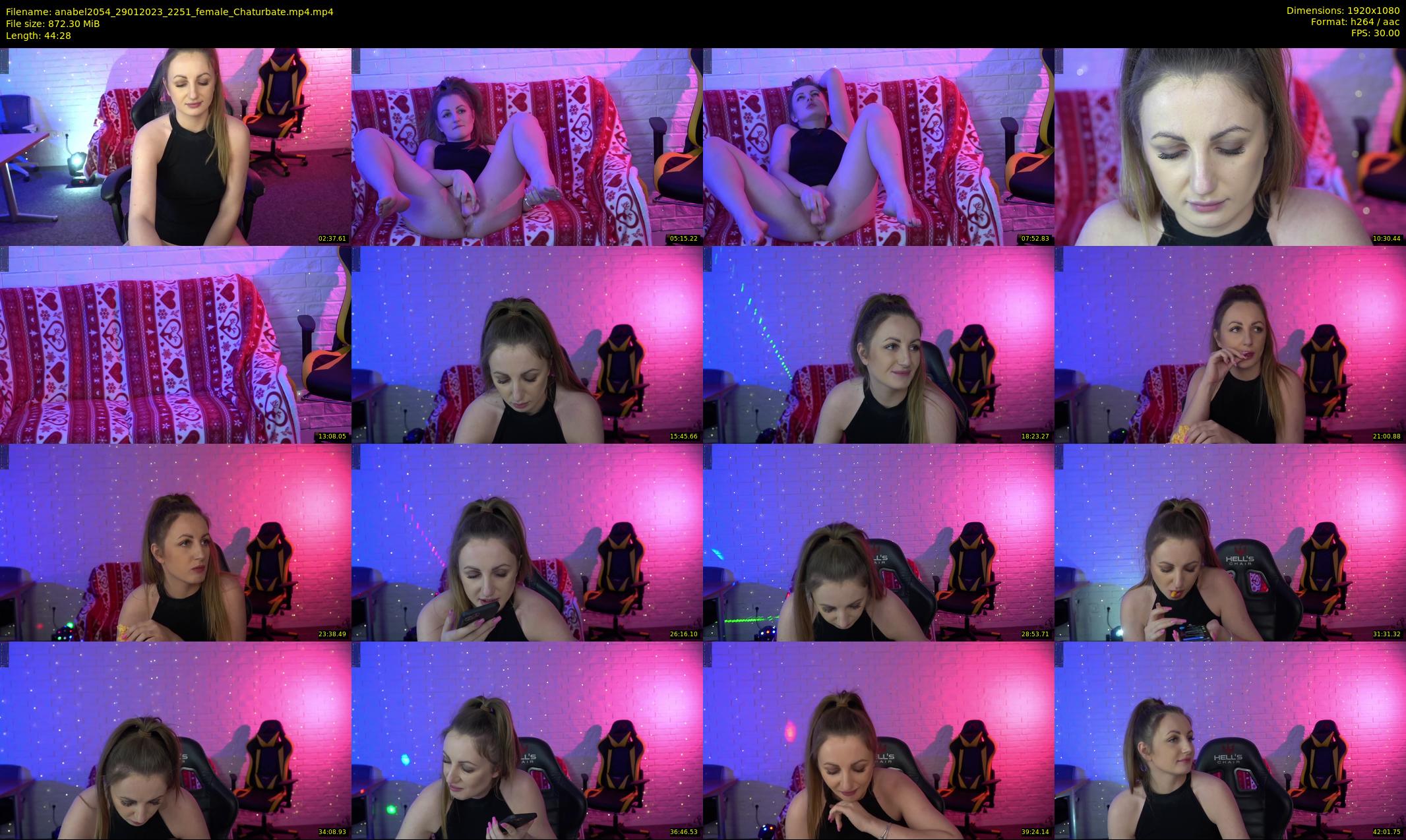 anabel2054 — 45 minute Chaturbate female cam show recording, 1080p, Jan 29, 2023