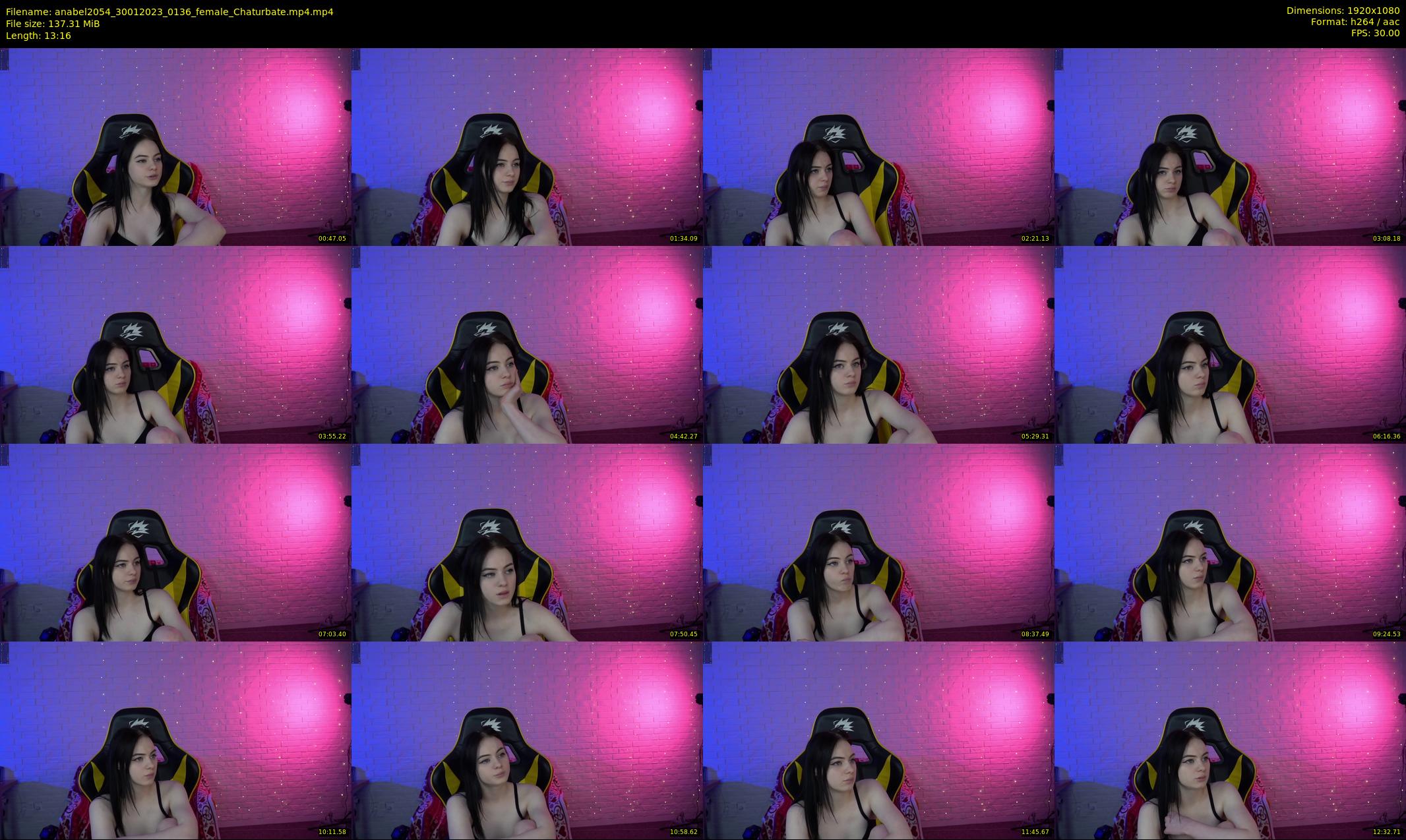 anabel2054 — 14 minute Chaturbate female cam show recording, 1080p, Jan 30, 2023
