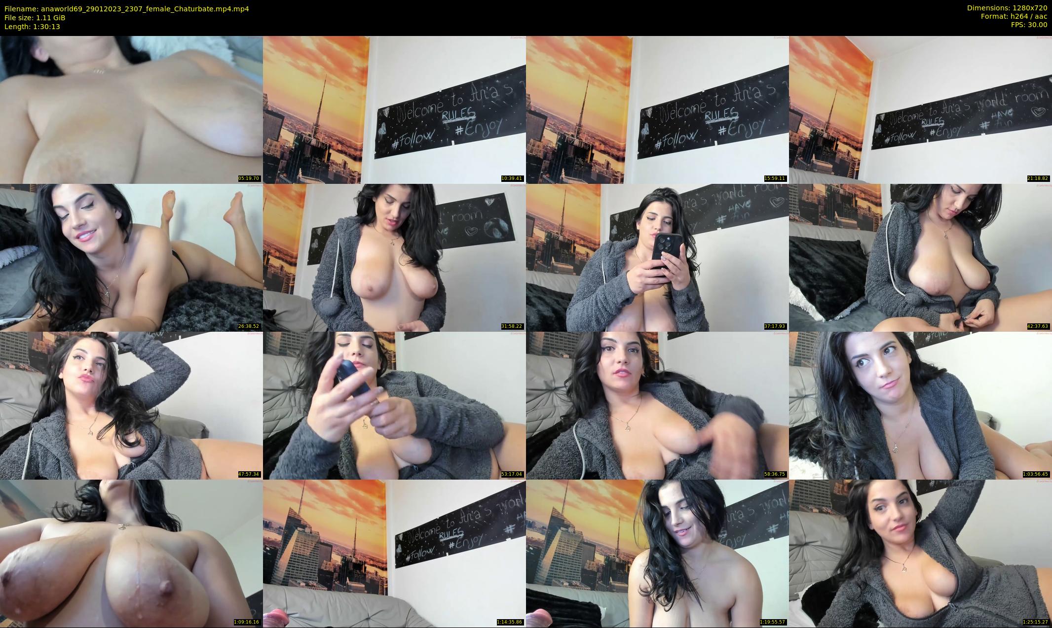 anaworld69 — 91 minute Chaturbate female cam show recording, 720p, Jan 29, 2023