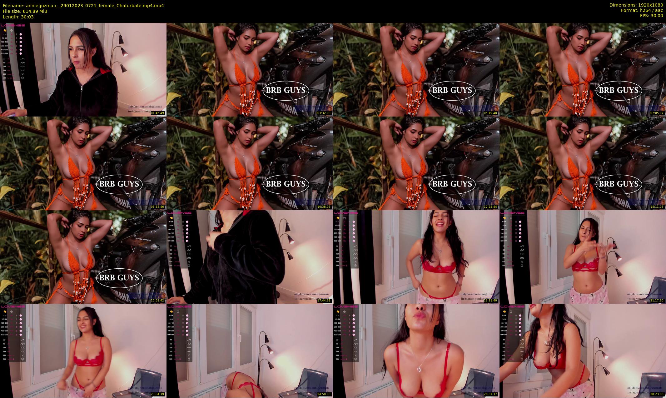 annieguzman_ — 31 minute Chaturbate female cam show recording, 1080p, Jan 29, 2023