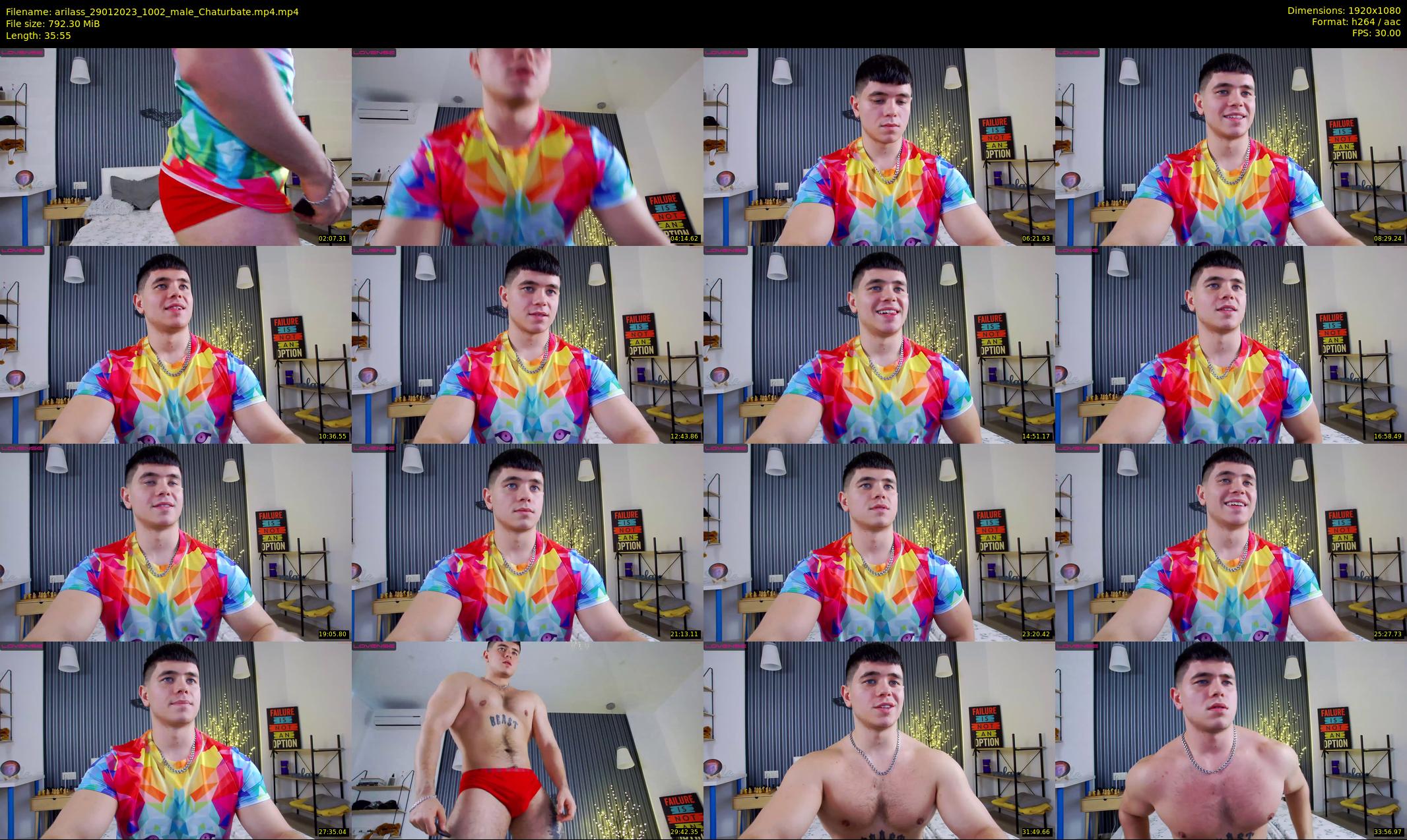 arilass — 36 minute Chaturbate male cam show recording, 1080p, Jan 29, 2023