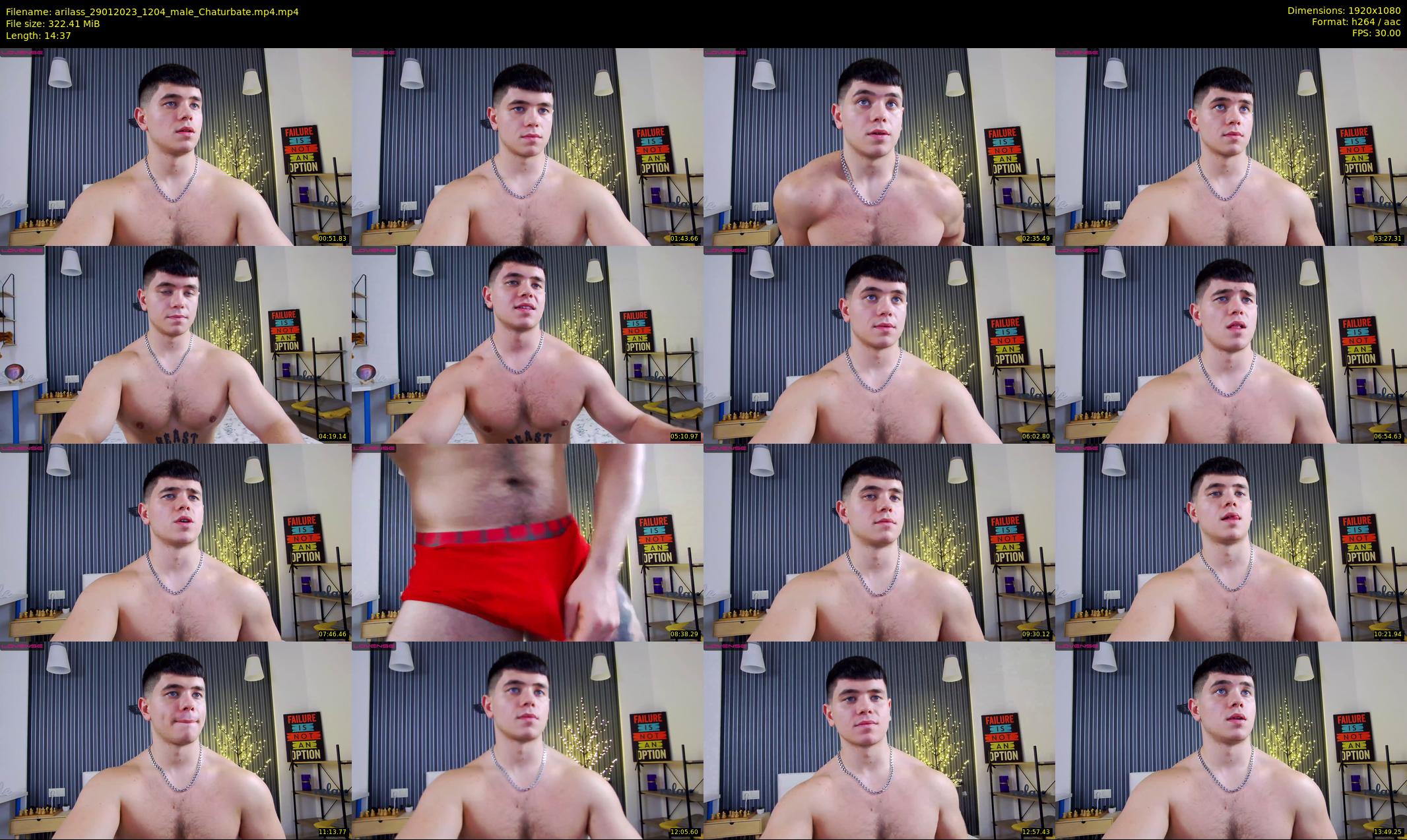 arilass — 15 minute Chaturbate male cam show recording, 1080p, Jan 29, 2023