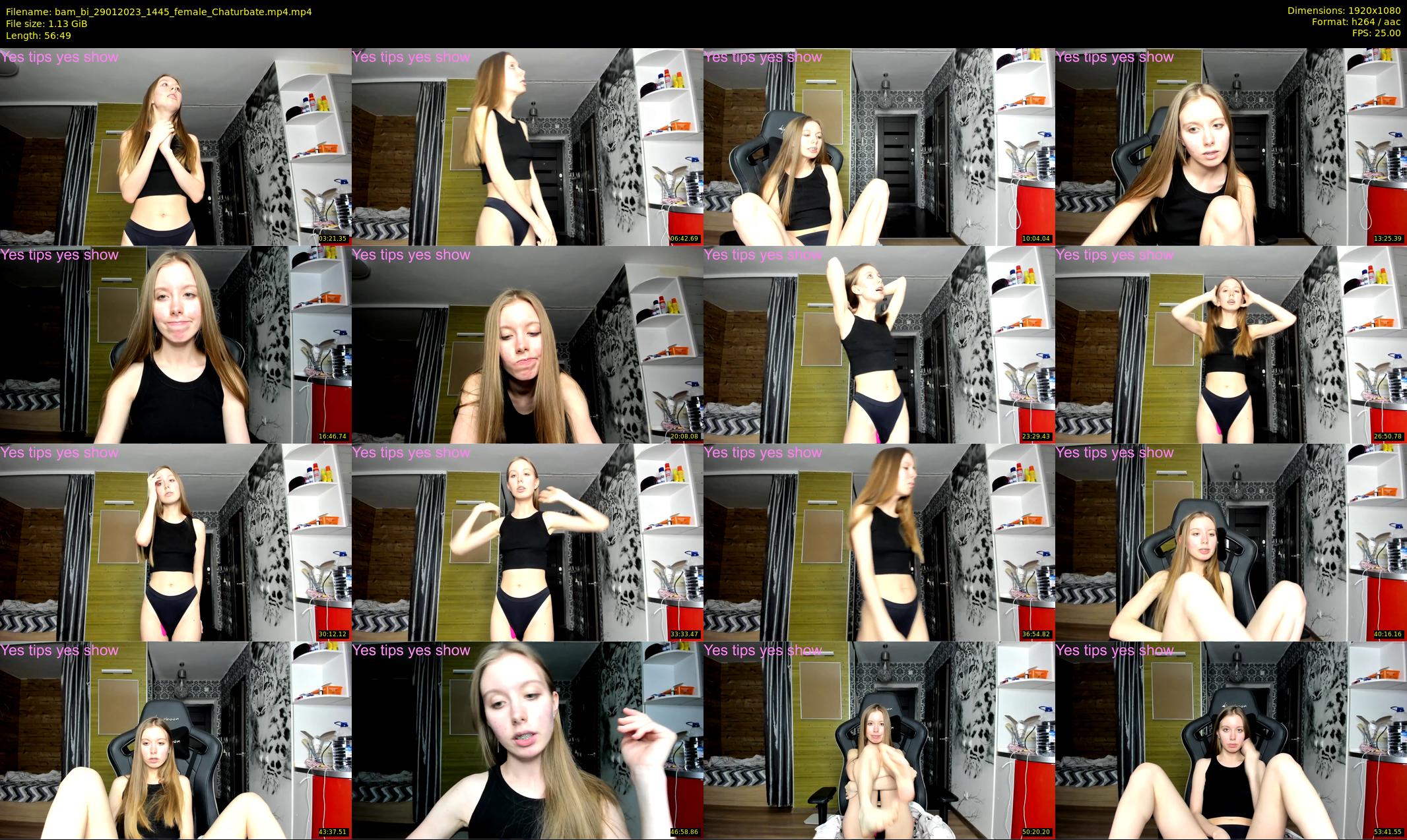 bam_bi — 57 minute Chaturbate female cam show recording, 1080p, Jan 29, 2023