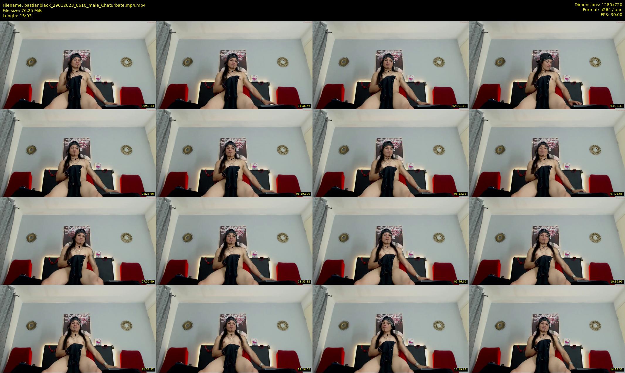 bastianblack — 16 minute Chaturbate male cam show recording, 720p, Jan 29, 2023