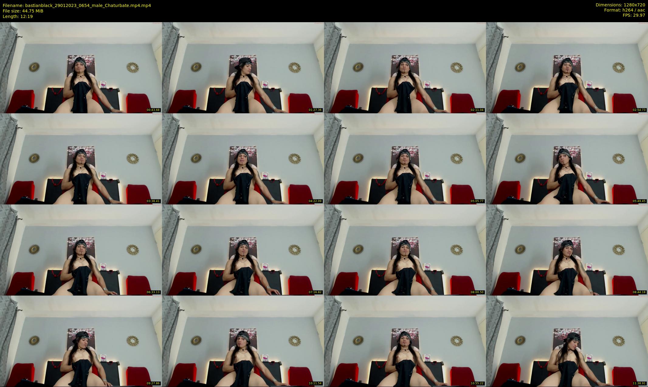 bastianblack — 13 minute Chaturbate male cam show recording, 720p, Jan 29, 2023