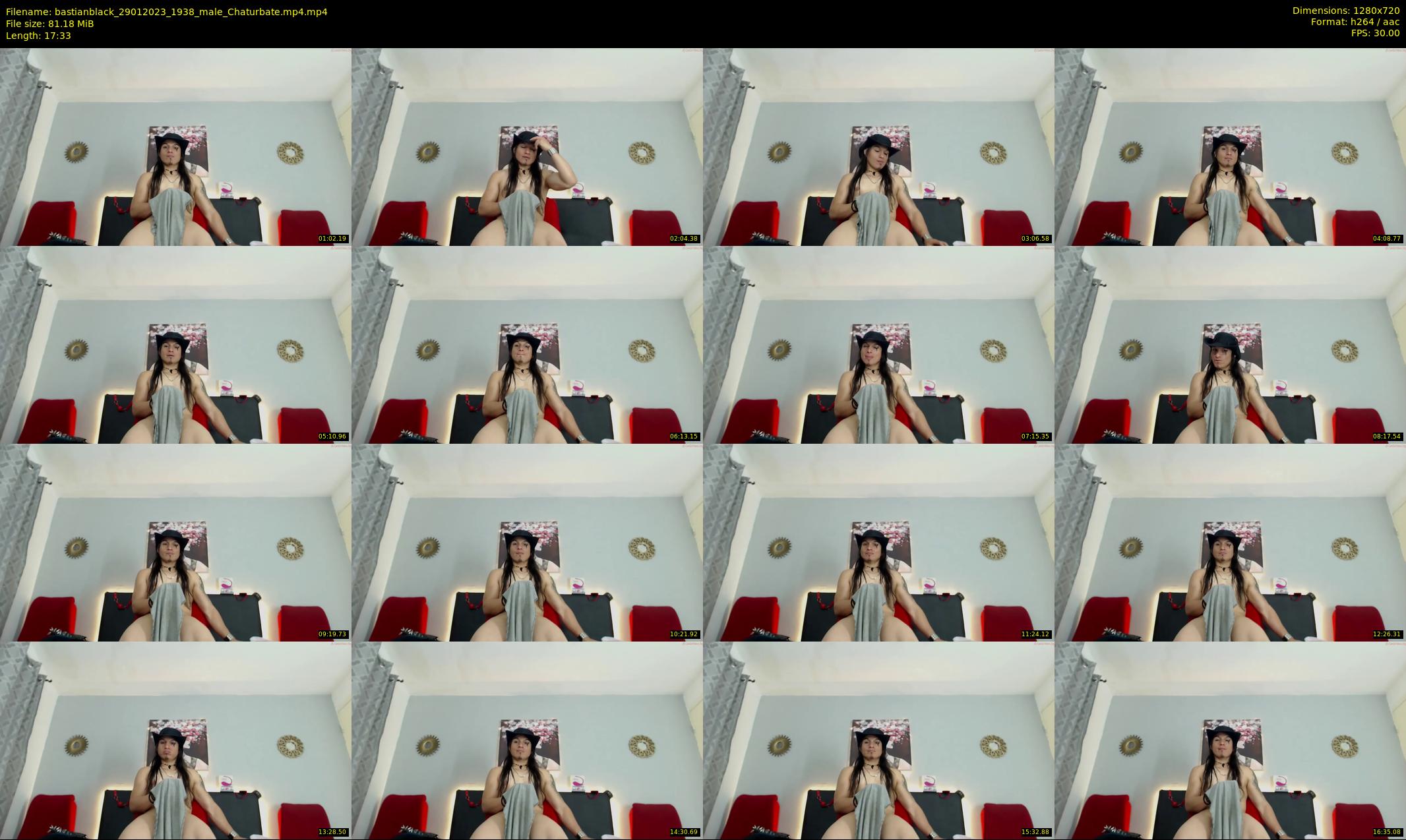 bastianblack — 18 minute Chaturbate male cam show recording, 720p, Jan 29, 2023