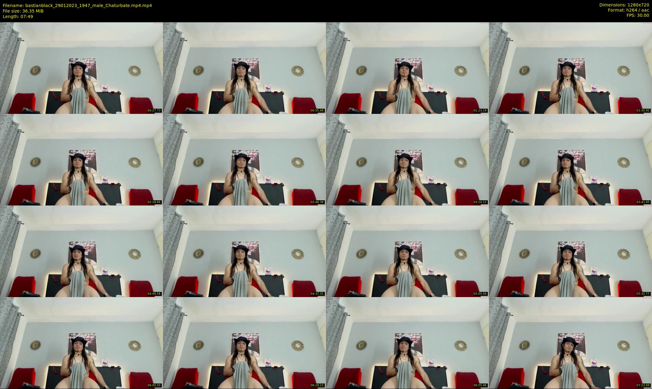 bastianblack — 8 minute Chaturbate male cam show recording, 720p, Jan 29, 2023