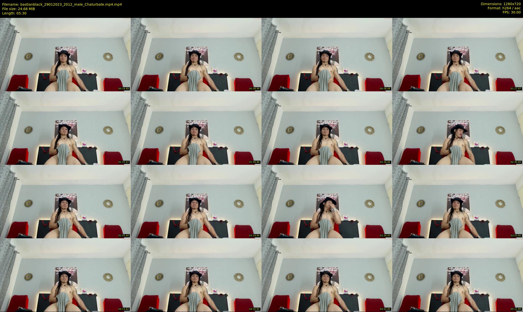 bastianblack — 6 minute Chaturbate male cam show recording, 720p, Jan 29, 2023