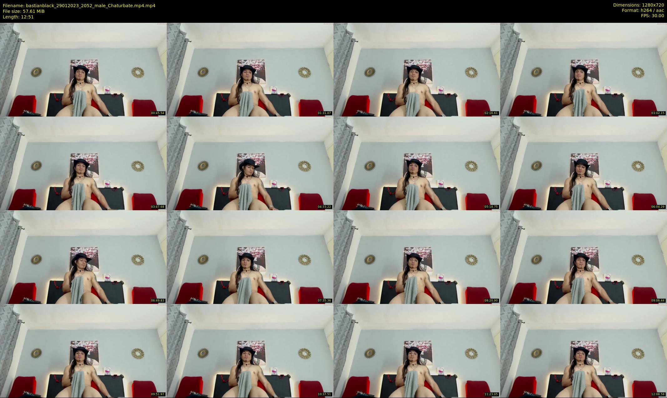 bastianblack — 13 minute Chaturbate male cam show recording, 720p, Jan 29, 2023