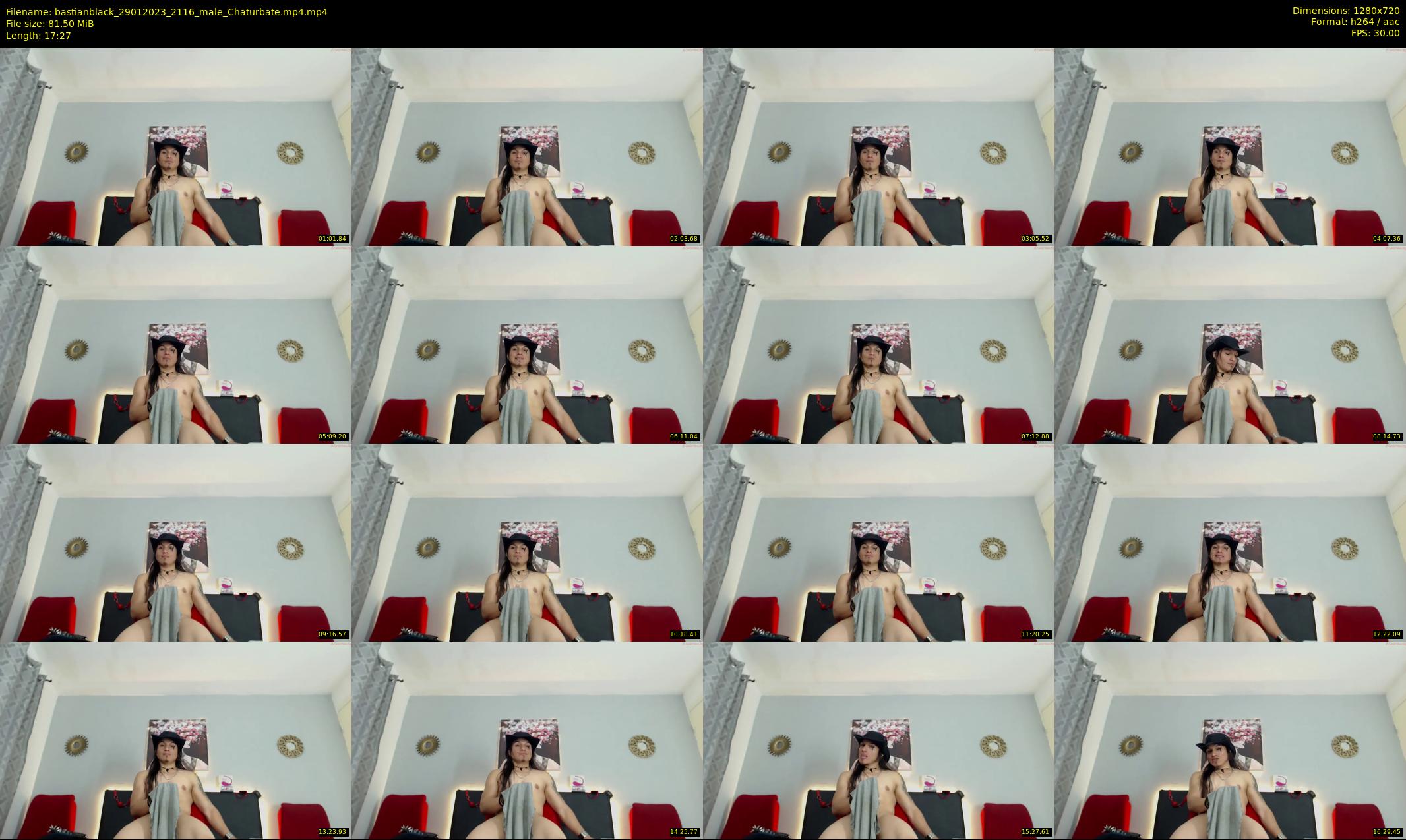 bastianblack — 18 minute Chaturbate male cam show recording, 720p, Jan 29, 2023