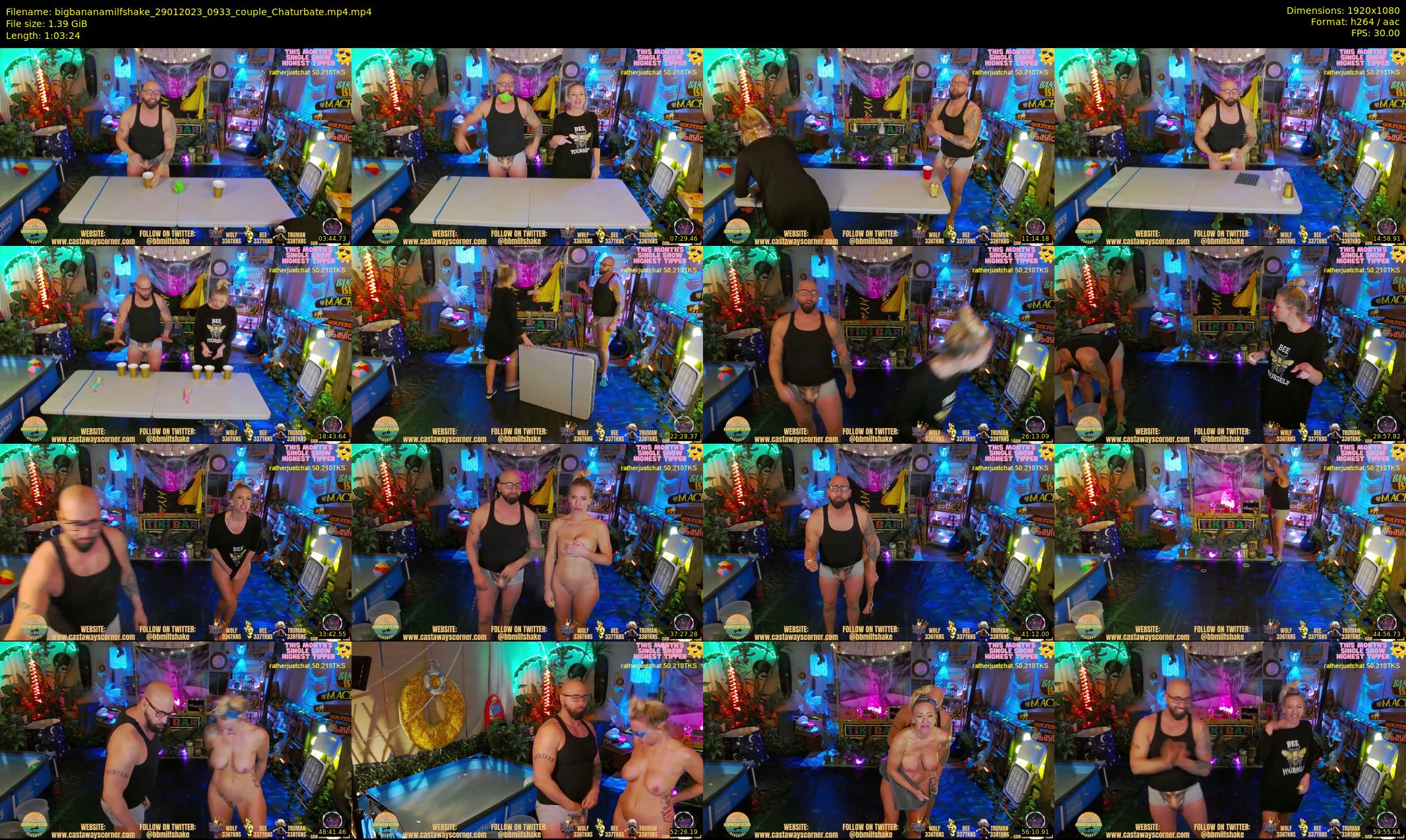 bigbananamilfshake — 64 minute Chaturbate couple cam show recording, 1080p, Jan 29, 2023