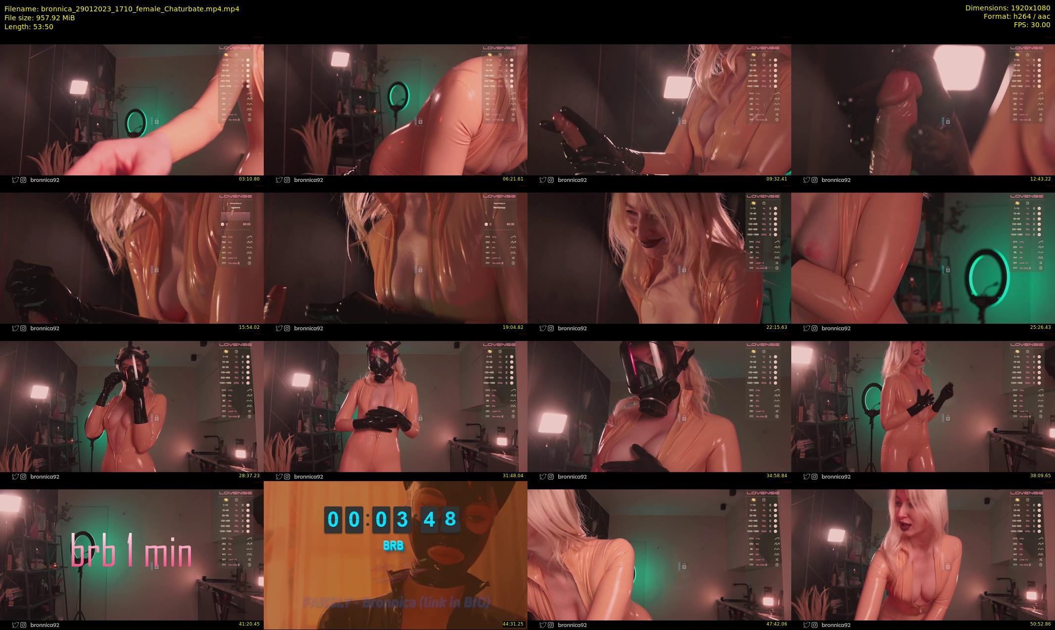 bronnica — 54 minute Chaturbate female cam show recording, 1080p, Jan 29, 2023