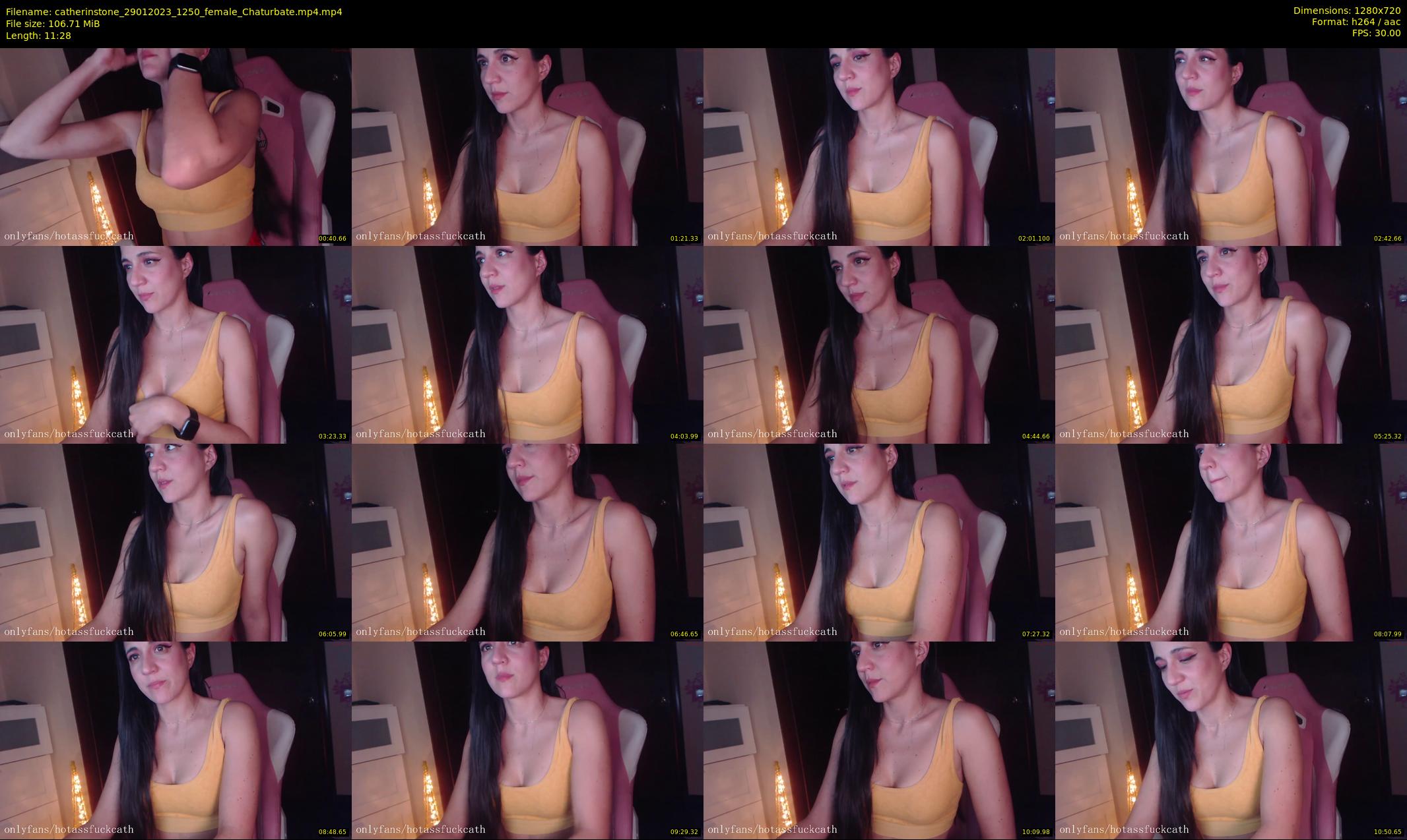 catherinstone — 12 minute Chaturbate female cam show recording, 720p, Jan 29, 2023