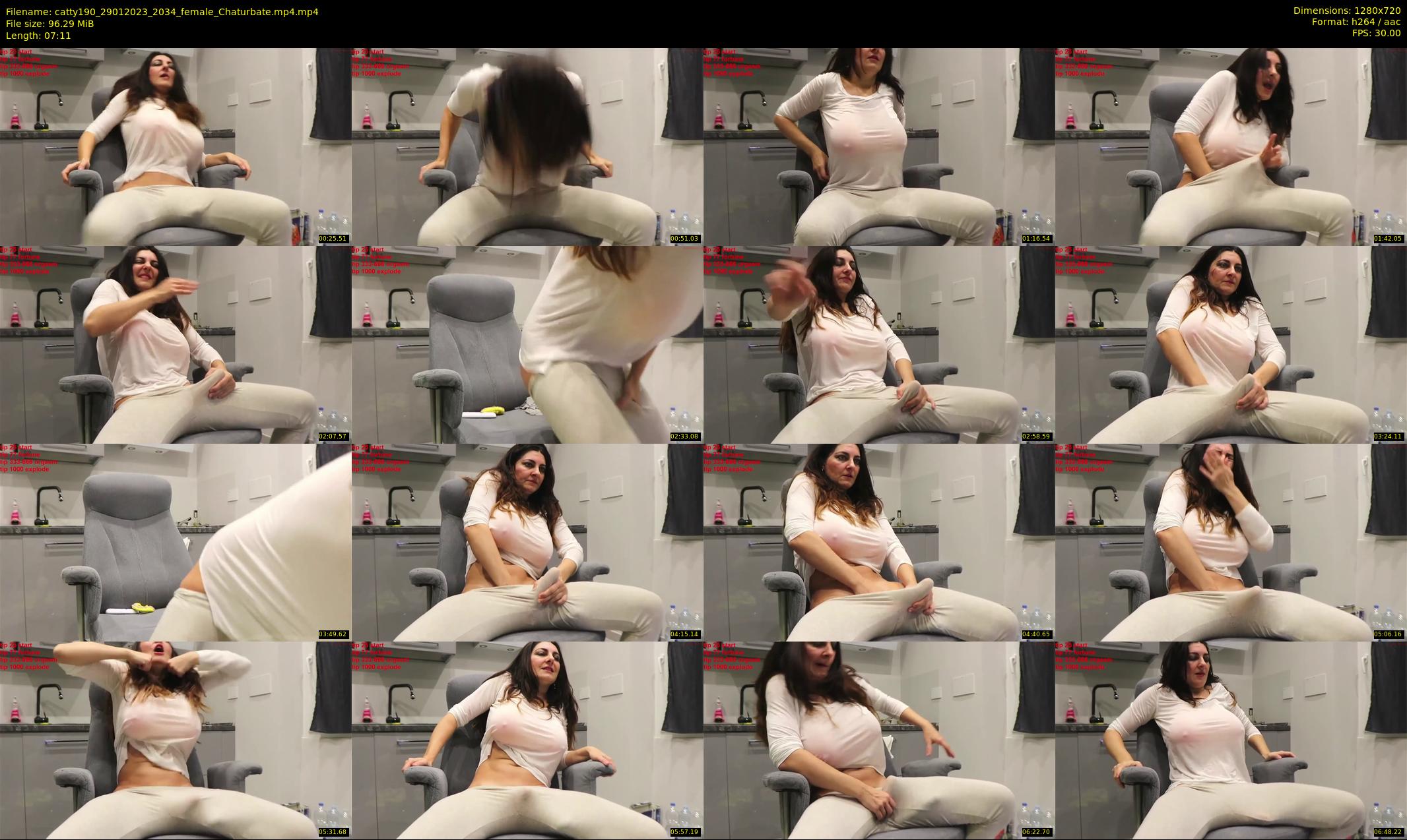 catty190 — 8 minute Chaturbate female cam show recording, 720p, Jan 29, 2023