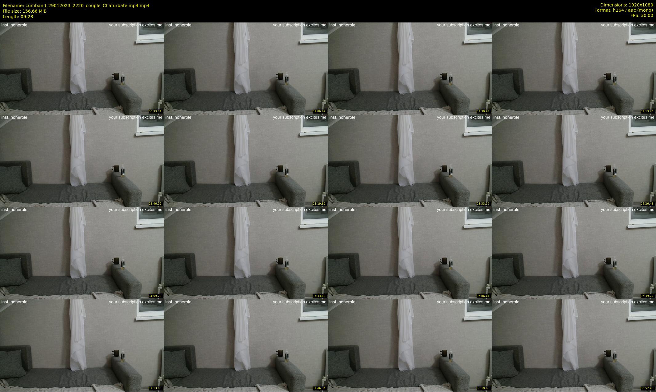 cumband — 10 minute Chaturbate couple cam show recording, 1080p, Jan 29, 2023