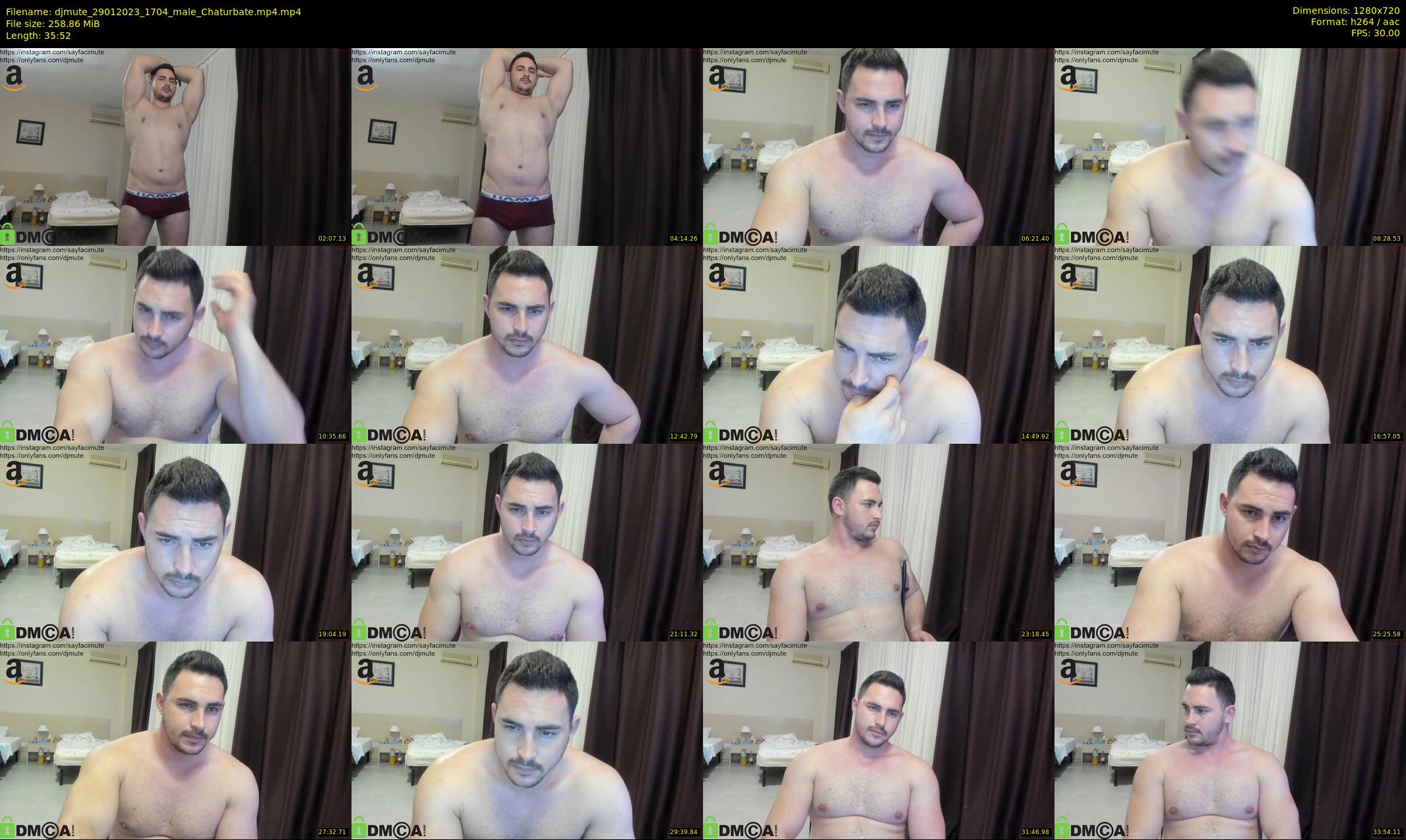 djmute — 36 minute Chaturbate male cam show recording, 720p, Jan 29, 2023