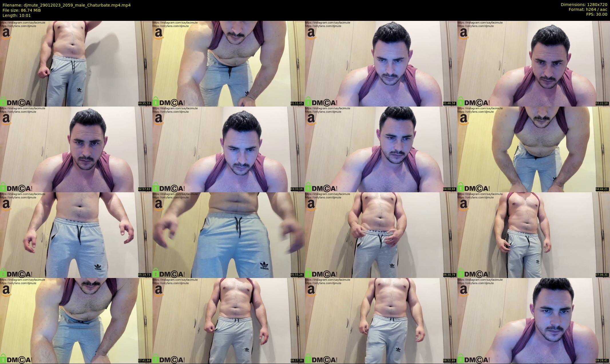 djmute — 11 minute Chaturbate male cam show recording, 720p, Jan 29, 2023