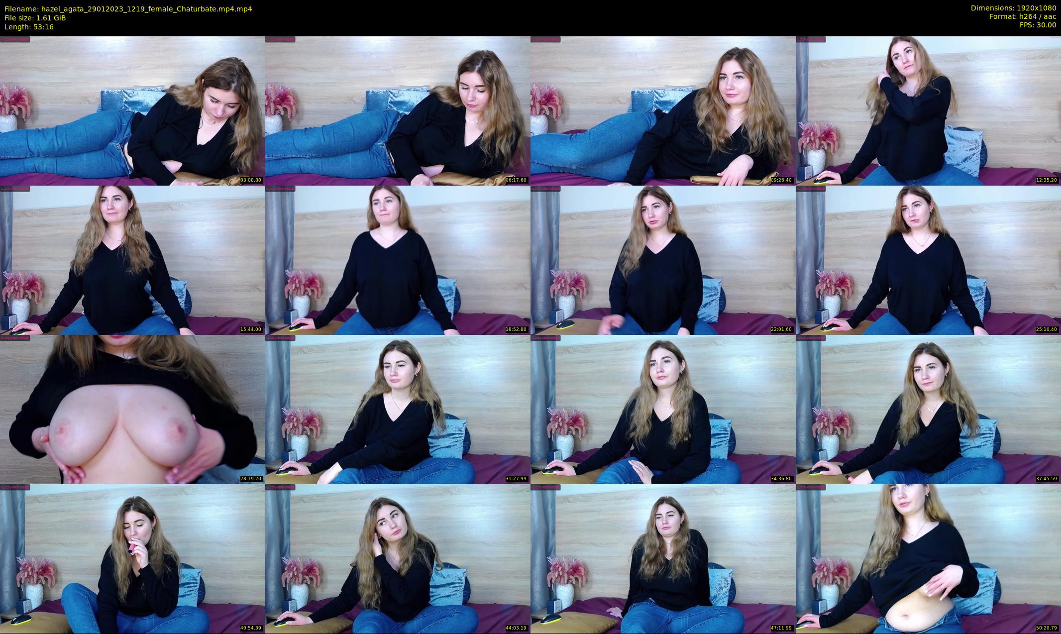 hazel_agata — 54 minute Chaturbate female cam show recording, 1080p, Jan 29, 2023