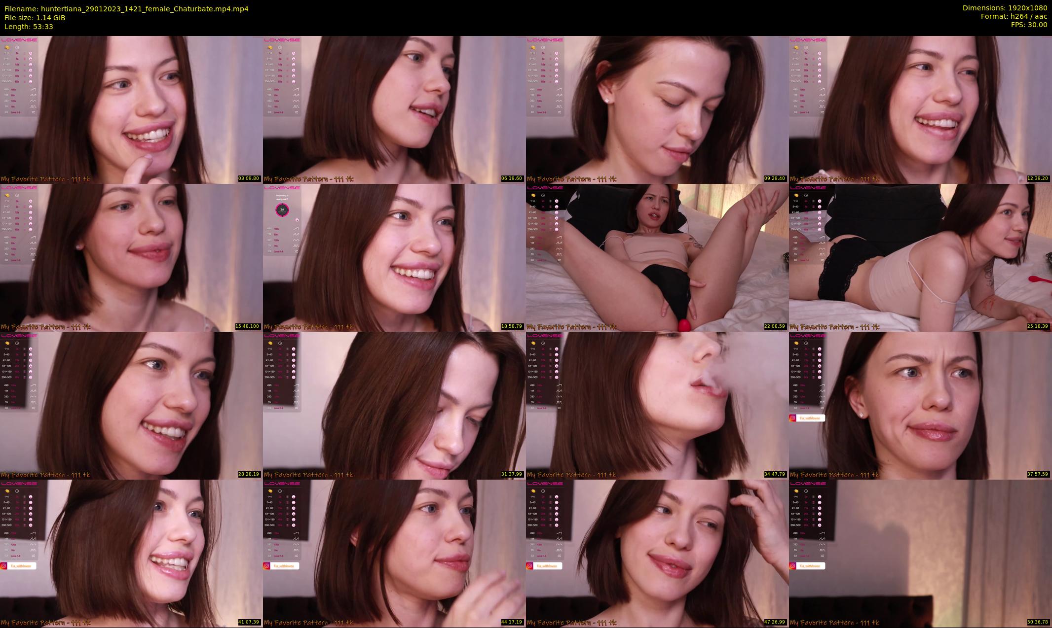 huntertiana — 54 minute Chaturbate female cam show recording, 1080p, Jan 29, 2023