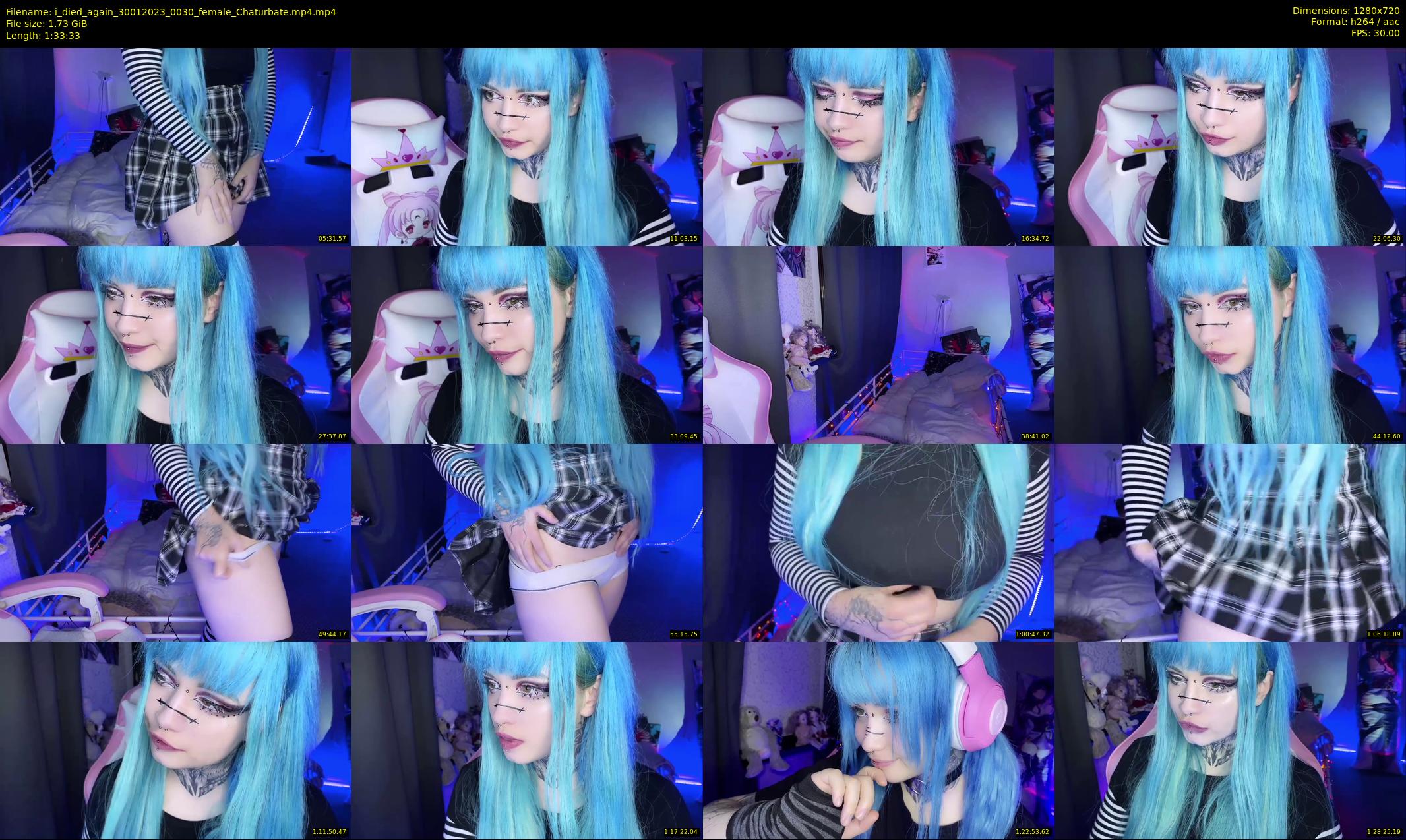 i_died_again — 94 minute Chaturbate female cam show recording, 720p, Jan 30, 2023