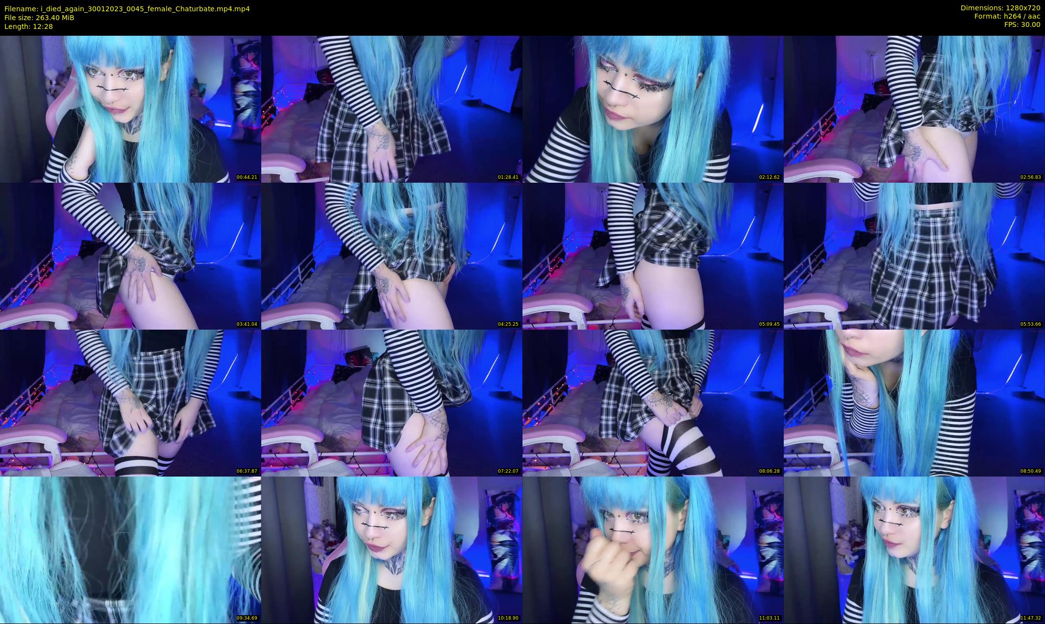 i_died_again — 13 minute Chaturbate female cam show recording, 720p, Jan 30, 2023