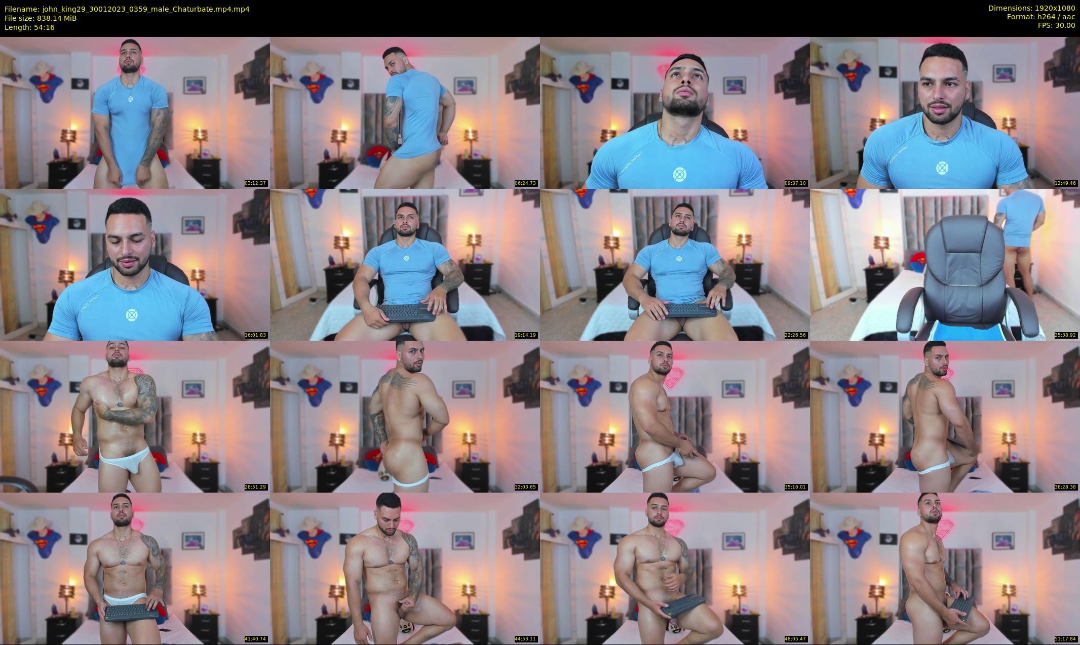 john_king29 — 55 minute Chaturbate male cam show recording, 1080p, Jan 30, 2023