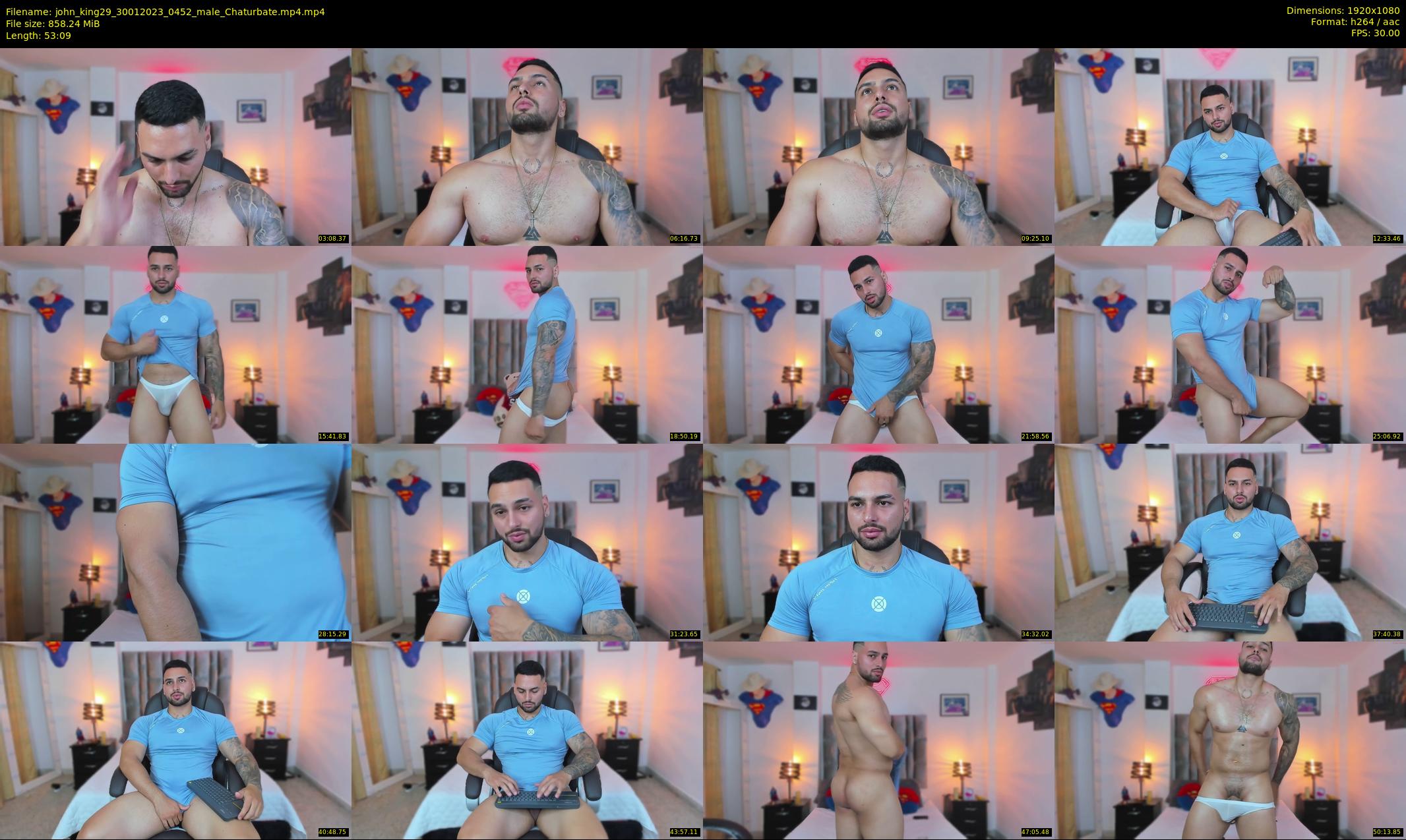 john_king29 — 54 minute Chaturbate male cam show recording, 1080p, Jan 30, 2023