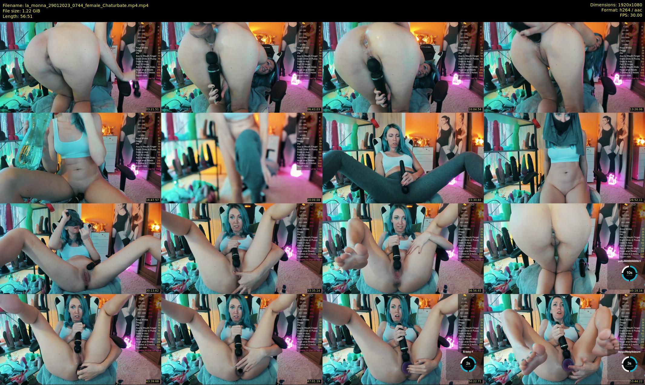 la_monna — 57 minute Chaturbate female cam show recording, 1080p, Jan 29, 2023