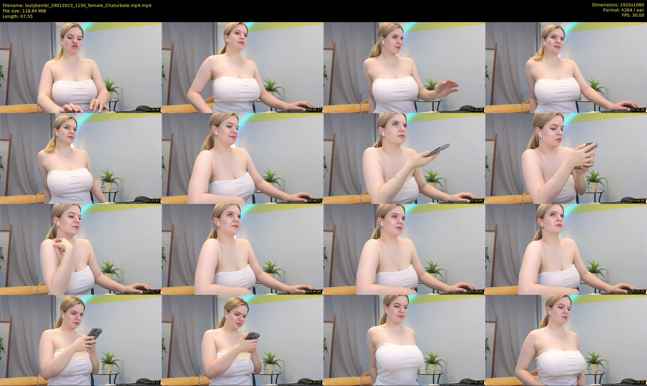 lovlybambi — 8 minute Chaturbate female cam show recording, 1080p, Jan 29, 2023