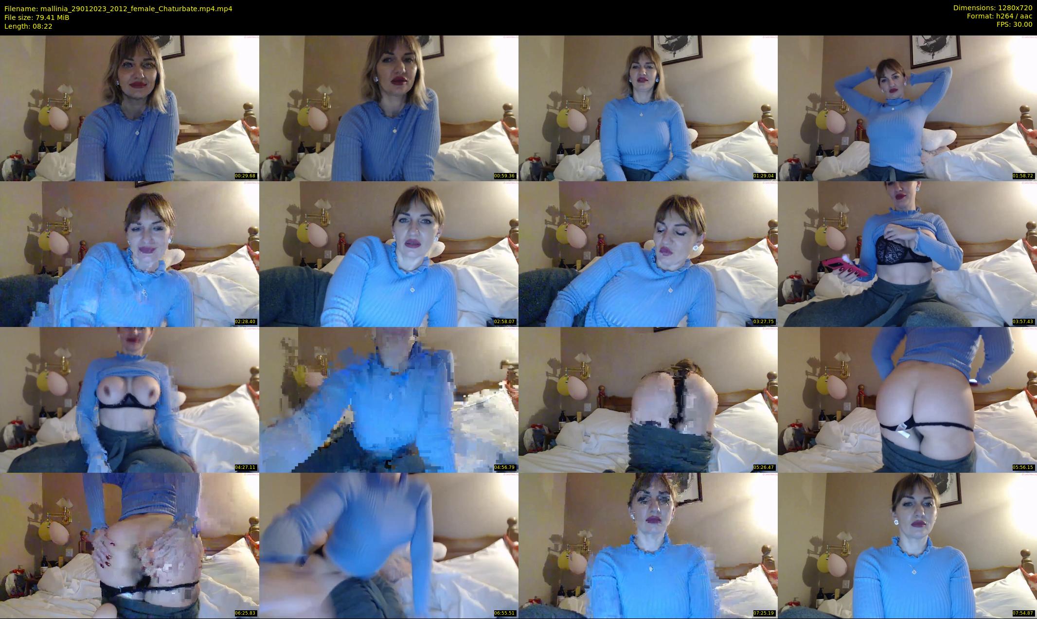 mallinia — 9 minute Chaturbate female cam show recording, 720p, Jan 29, 2023