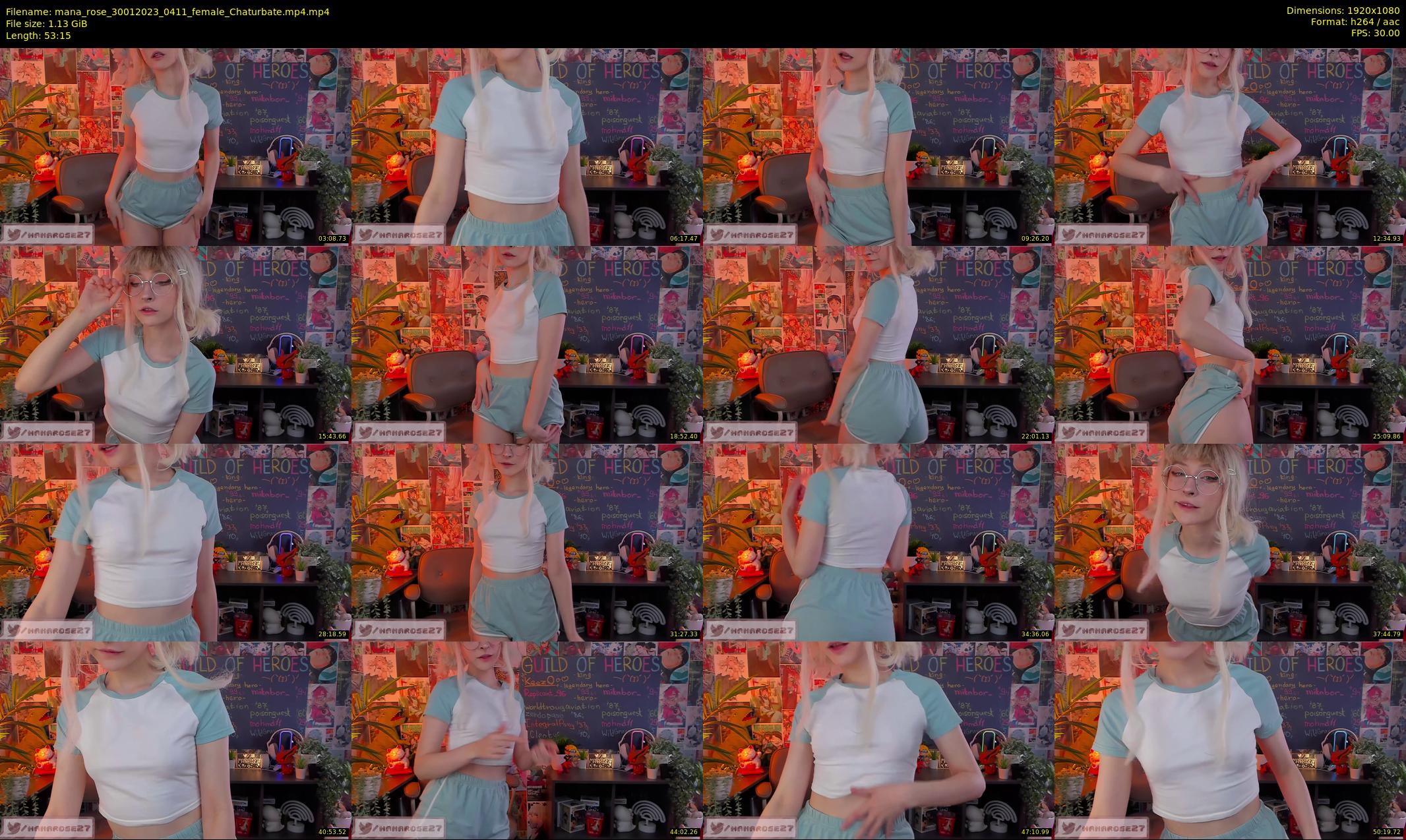 mana_rose — 54 minute Chaturbate female cam show recording, 1080p, Jan 30, 2023