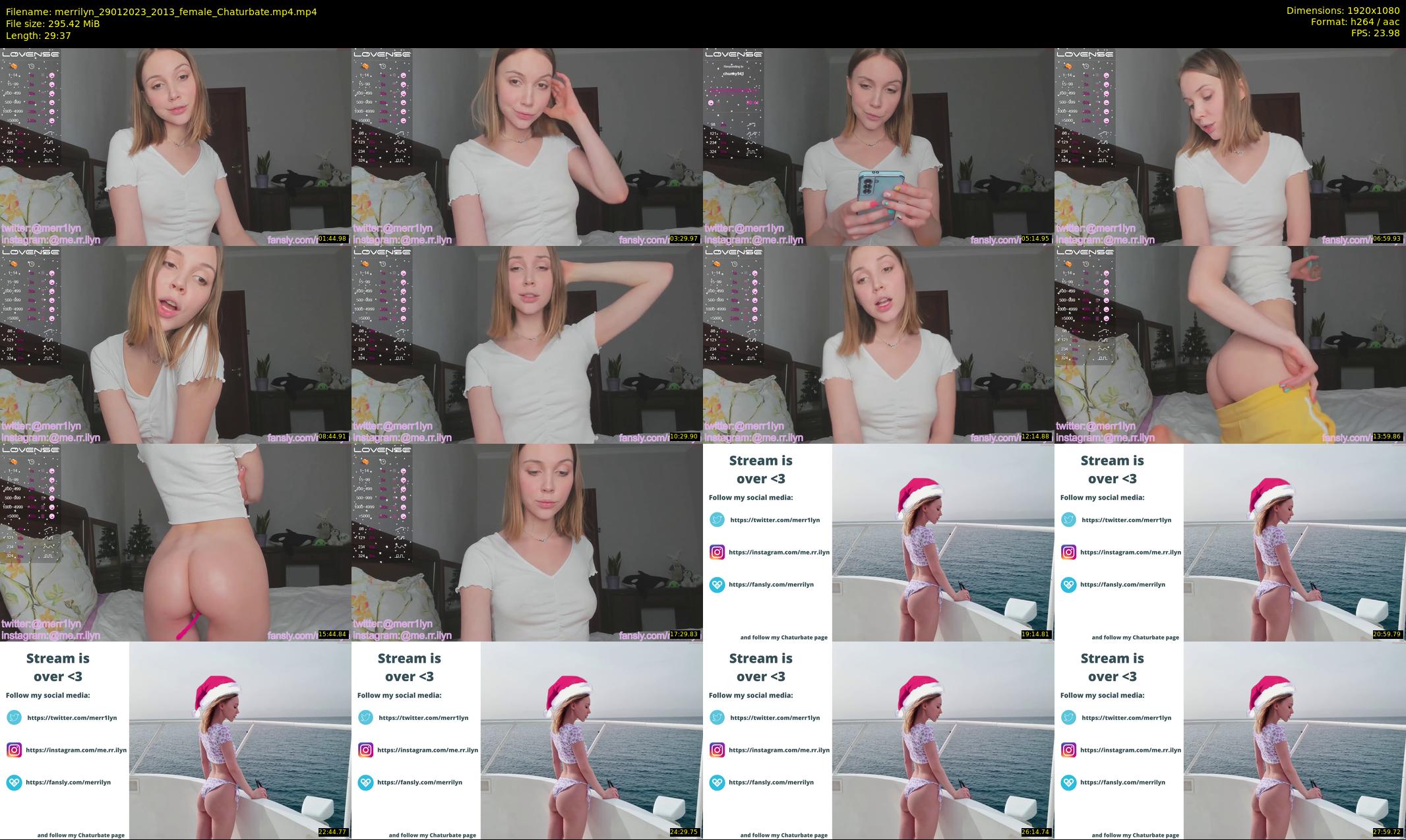 merrilyn — 30 minute Chaturbate female cam show recording, 1080p, Jan 29, 2023