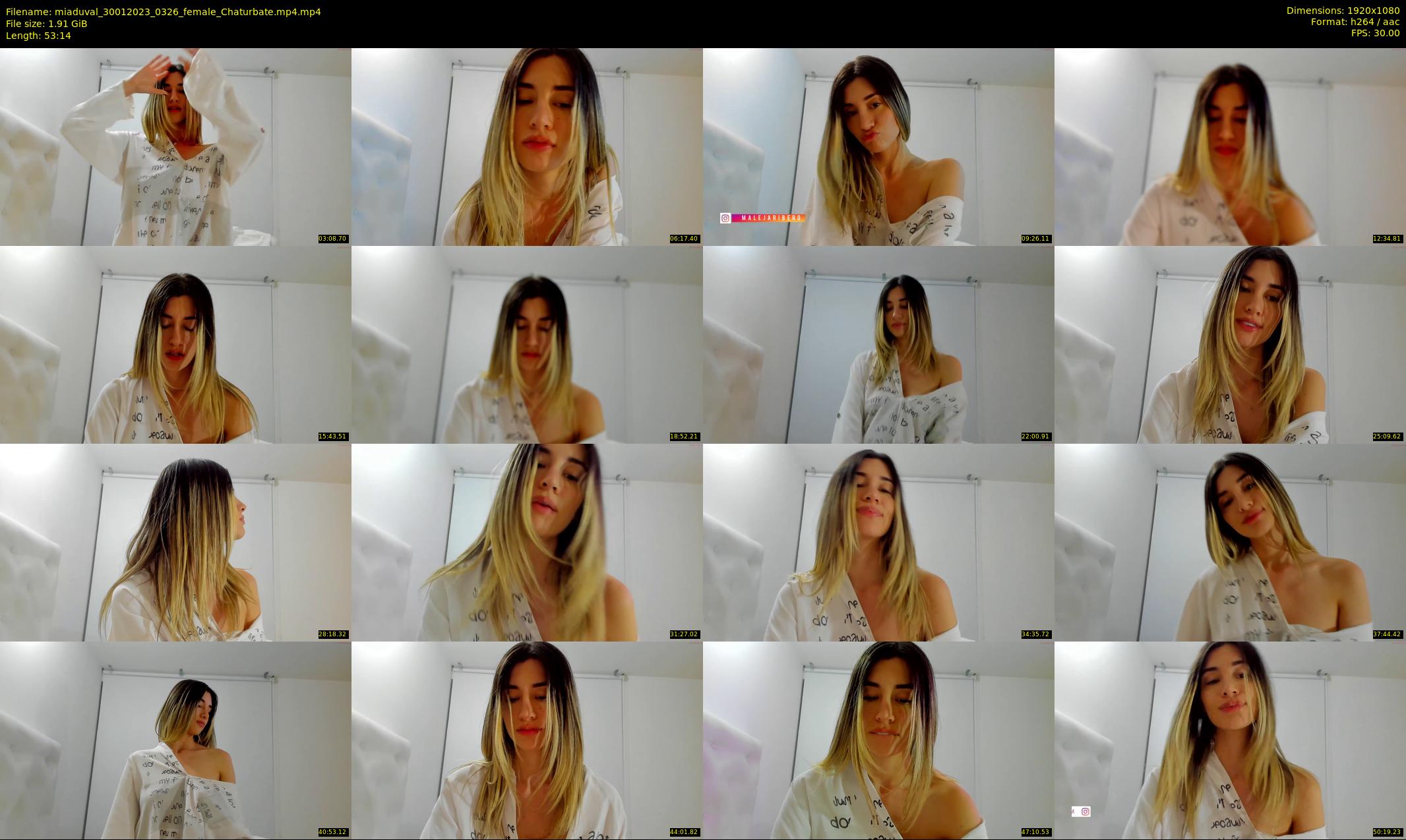 miaduval — 54 minute Chaturbate female cam show recording, 1080p, Jan 30, 2023