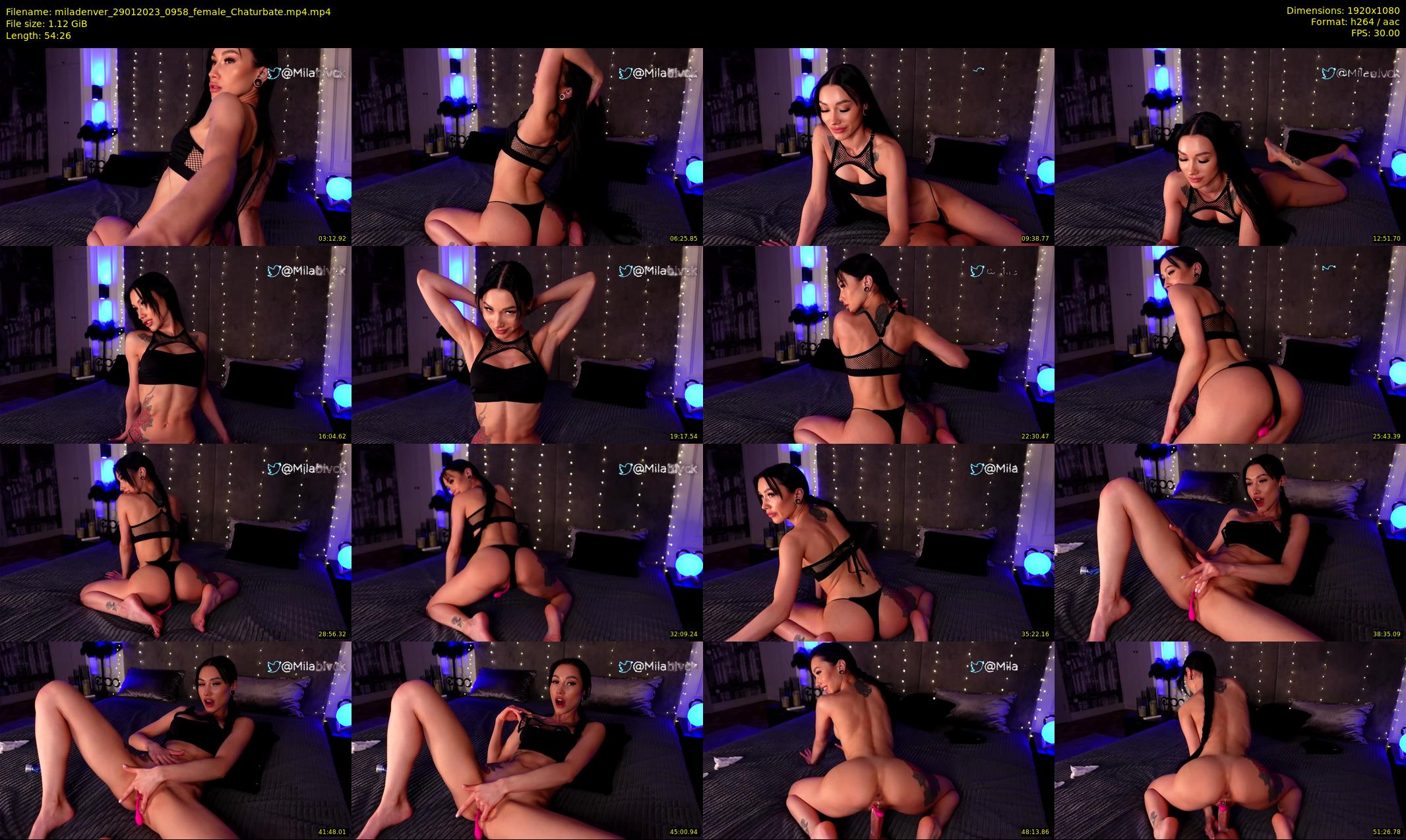 miladenver — 55 minute Chaturbate female cam show recording, 1080p, Jan 29, 2023