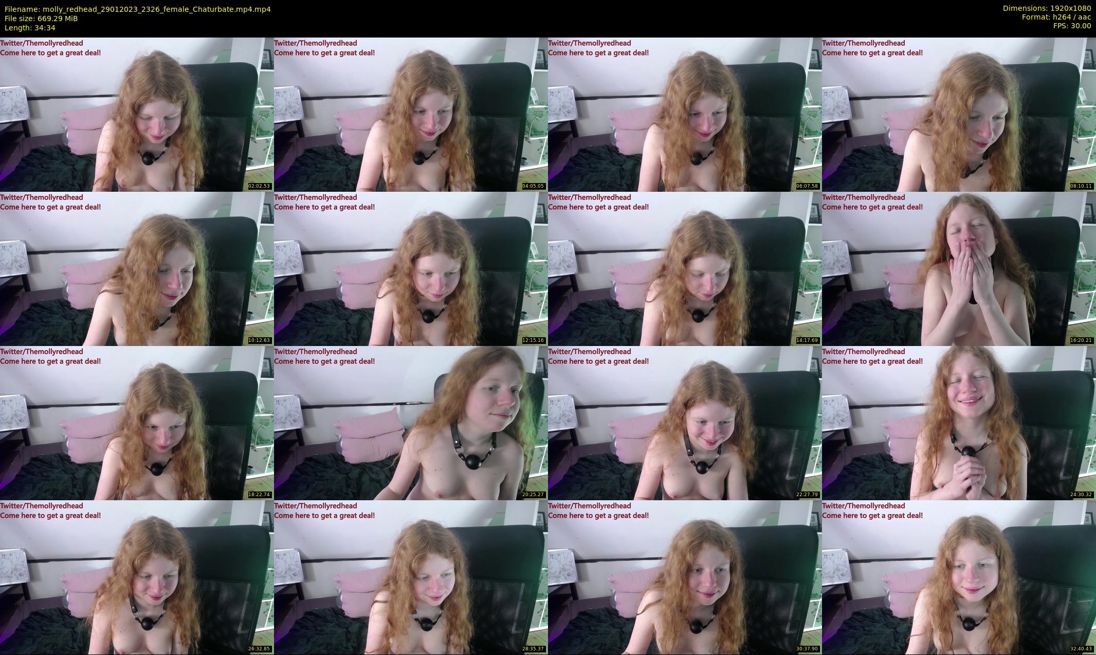 molly_redhead — 35 minute Chaturbate female cam show recording, 1080p, Jan 29, 2023