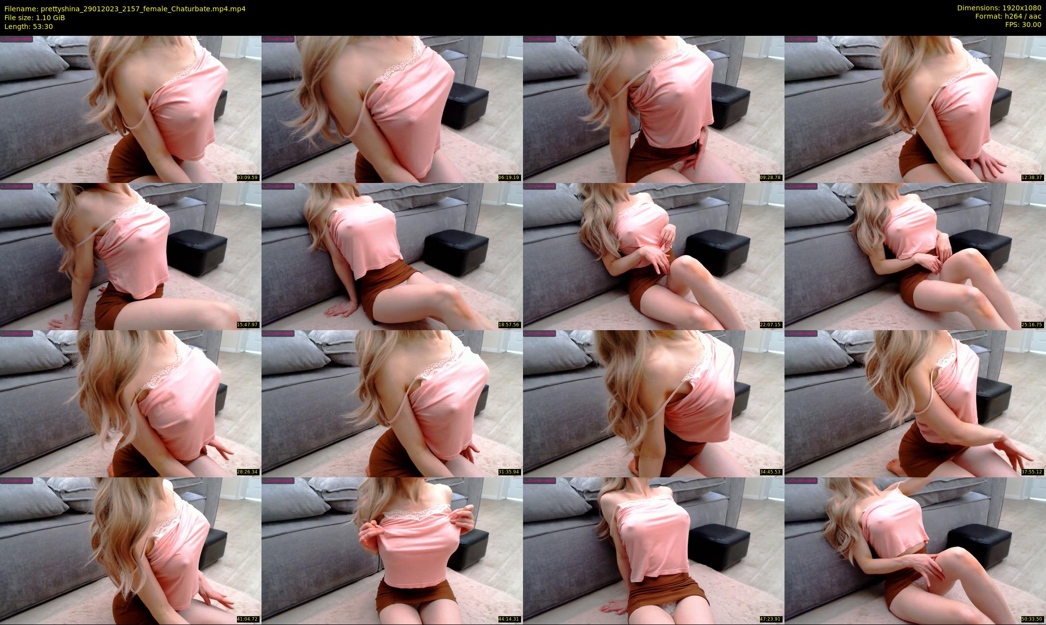 prettyshina — 54 minute Chaturbate female cam show recording, 1080p, Jan 29, 2023