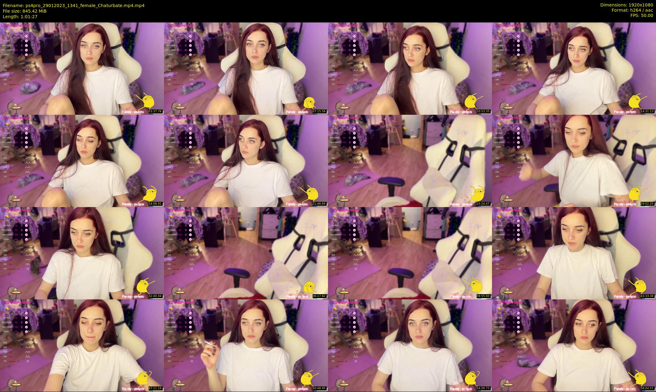 ps4pro — 62 minute Chaturbate female cam show recording, 1080p, Jan 29, 2023